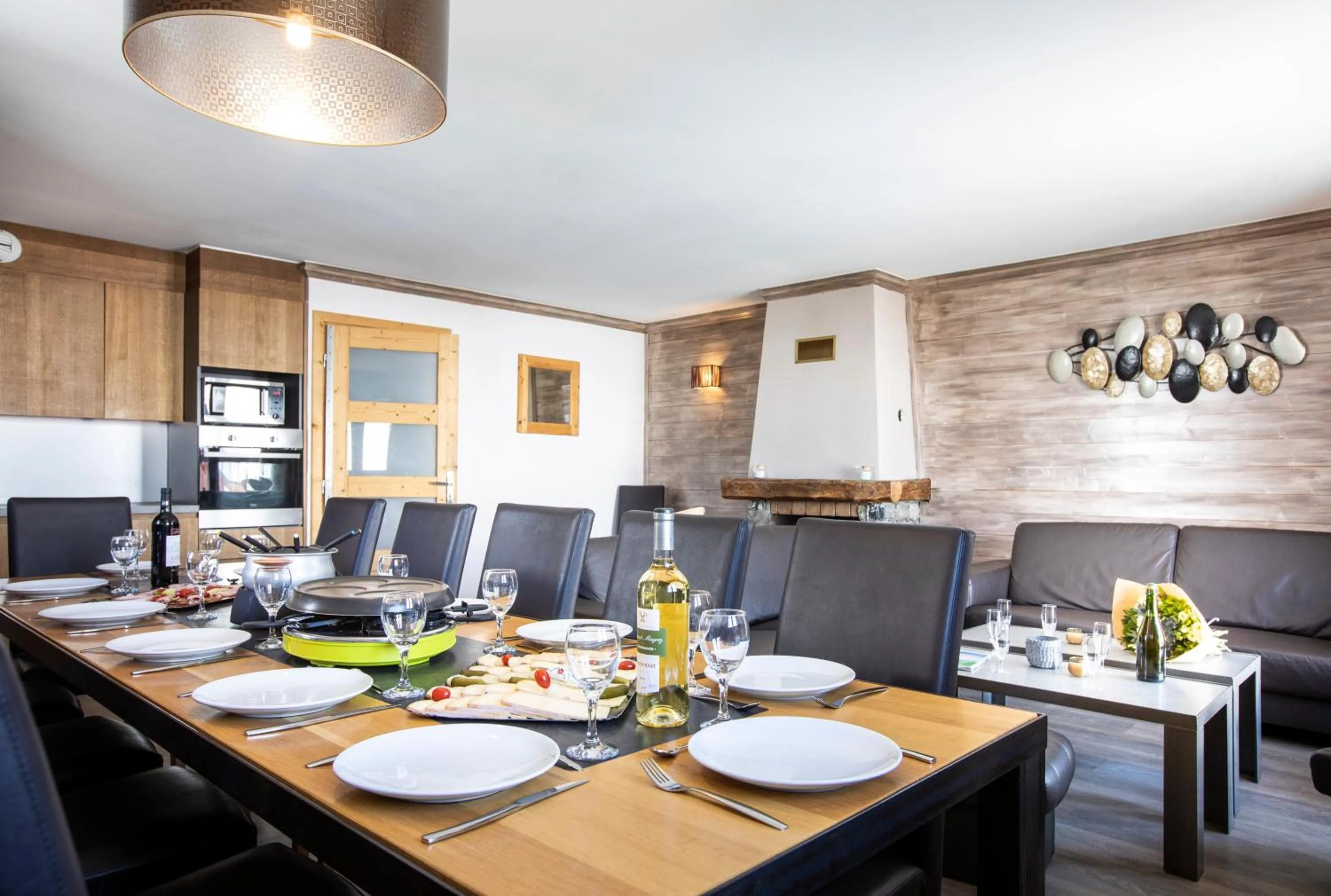 Kitchen or kitchenette in Chalet des Neiges Hermine