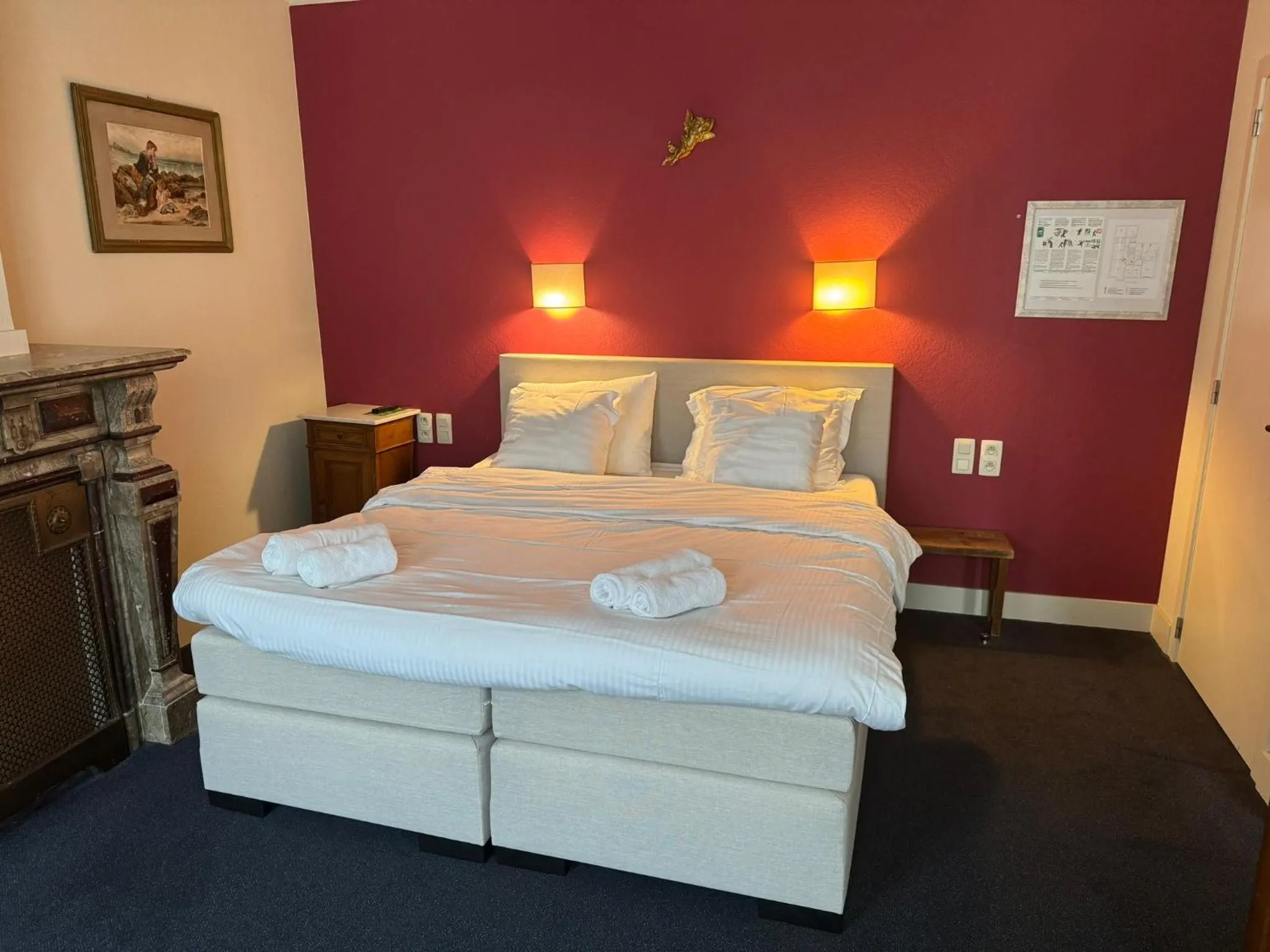 Bed in Hotel Rubenshof