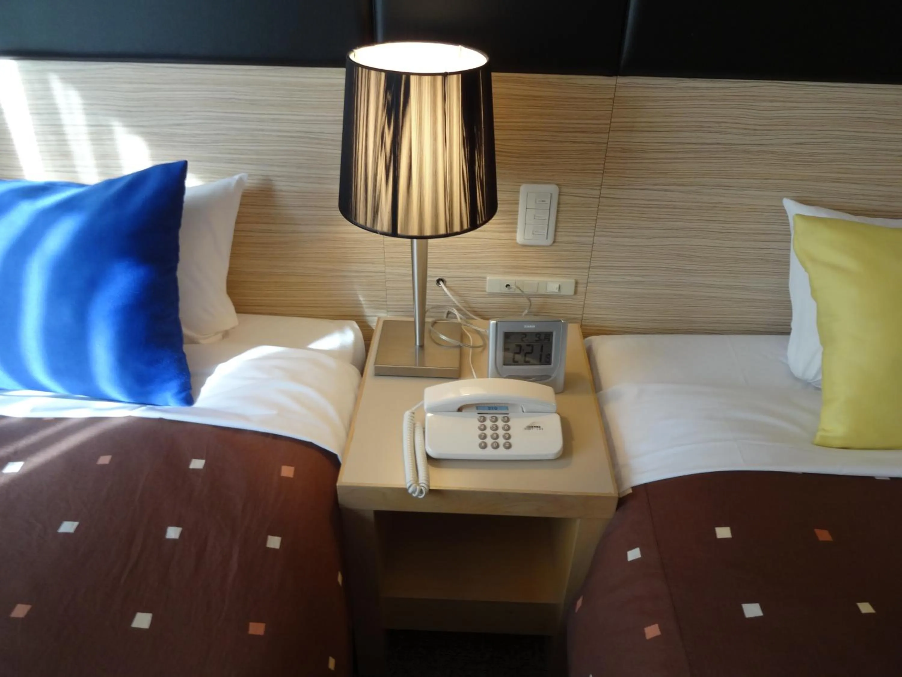 Decorative detail, Bed in Hotel 1-2-3 Takasaki