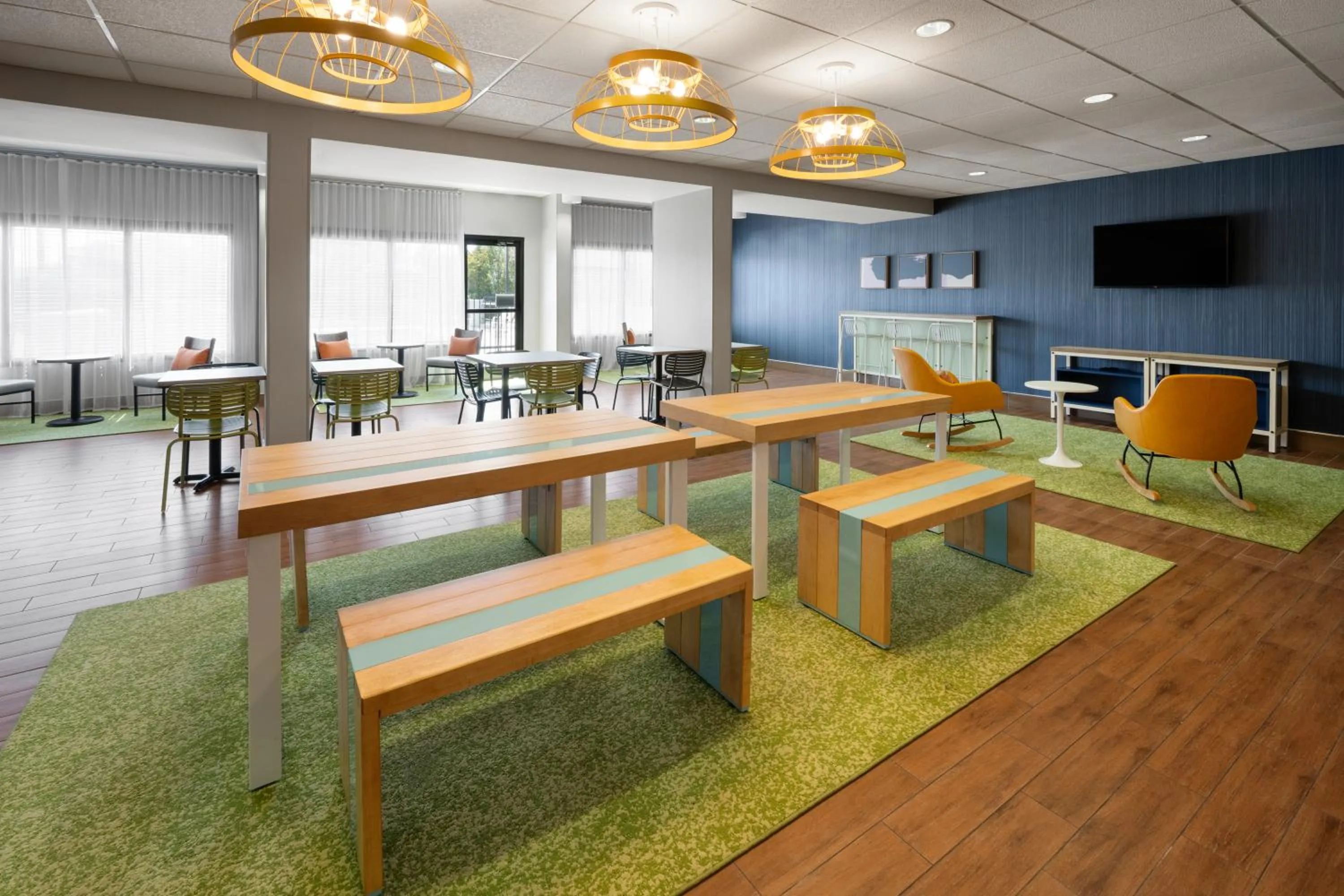 Seating area in Spark by Hilton Decatur