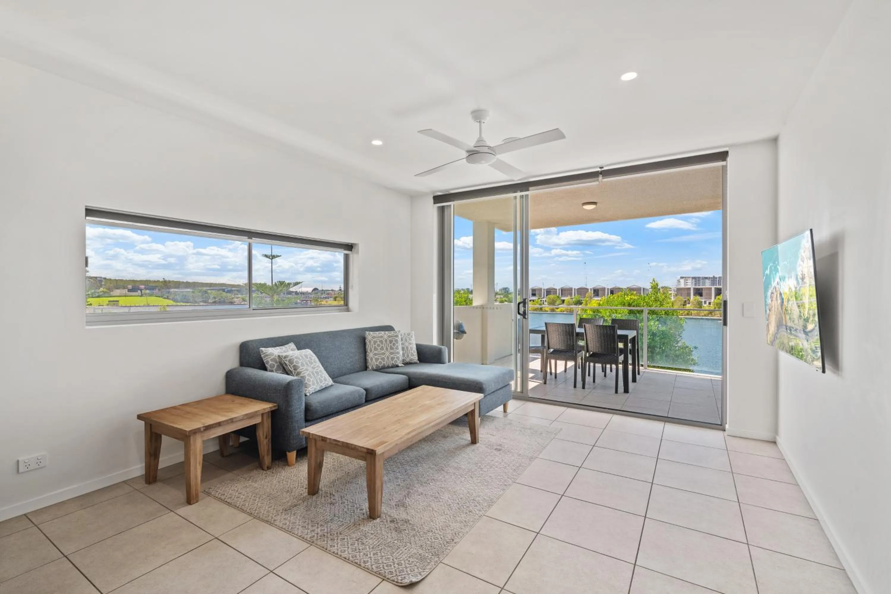 Living room in North Shore Oceanside Kawana