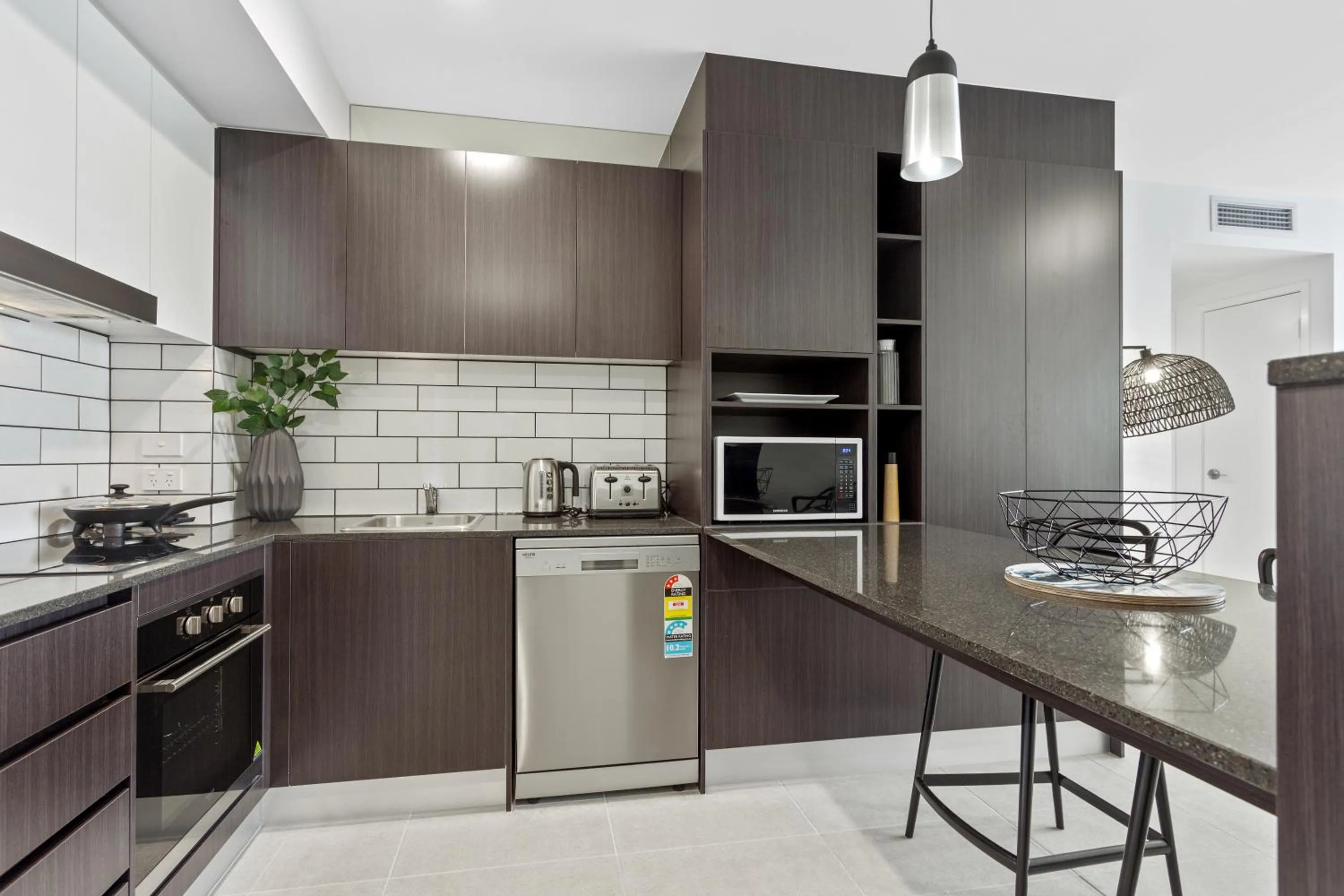 Kitchen or kitchenette in North Shore Oceanside Kawana