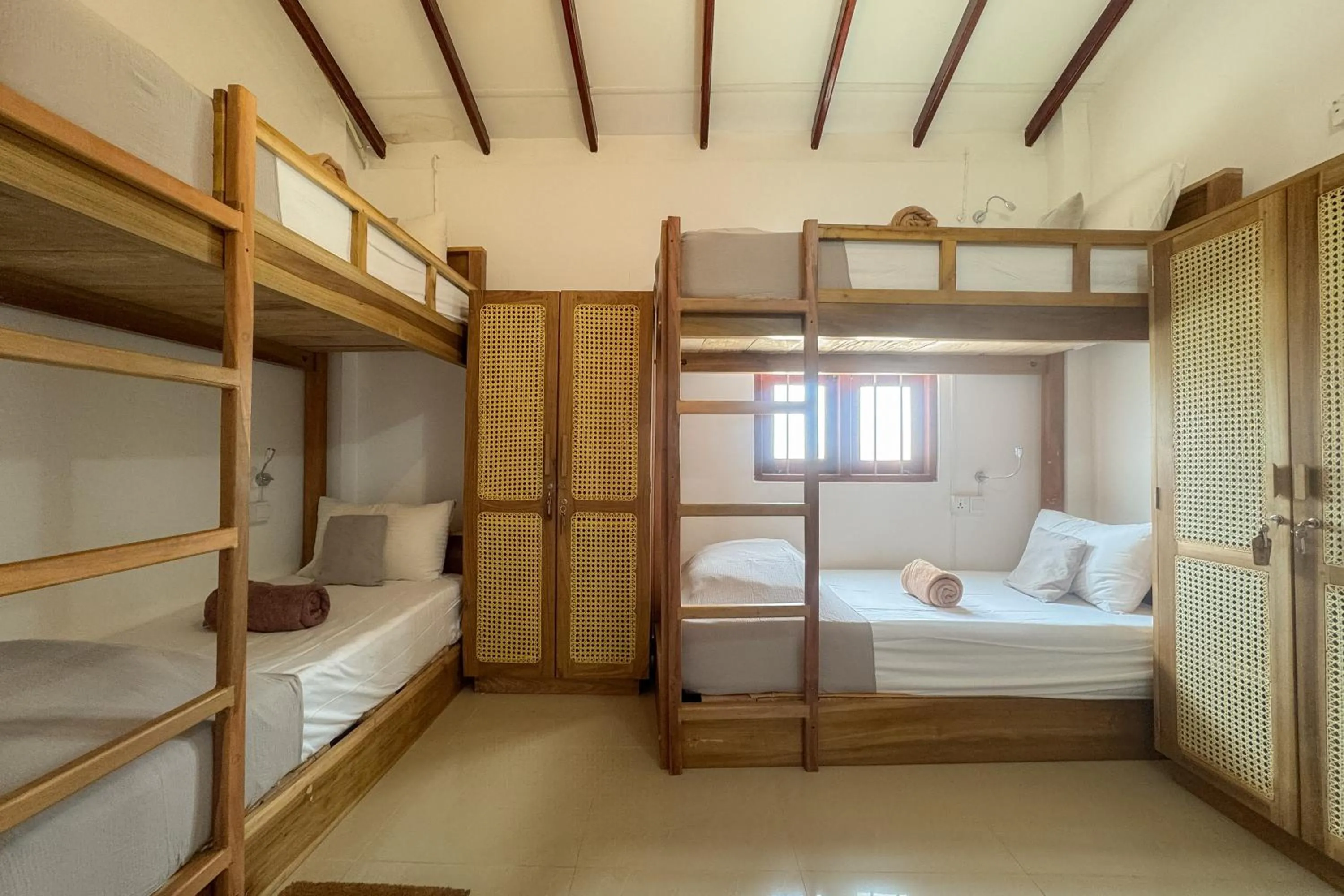 Bed in Lucky's Surf Camp