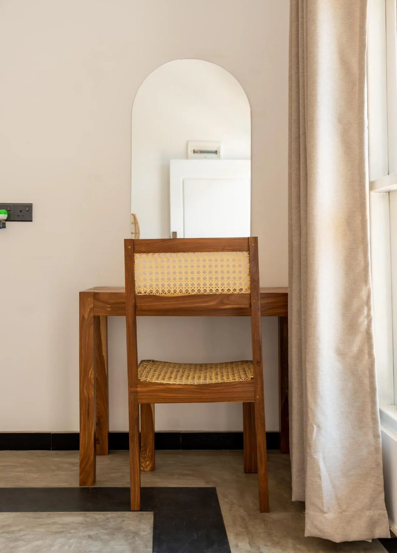 Seating area in Lucky's Surf Camp