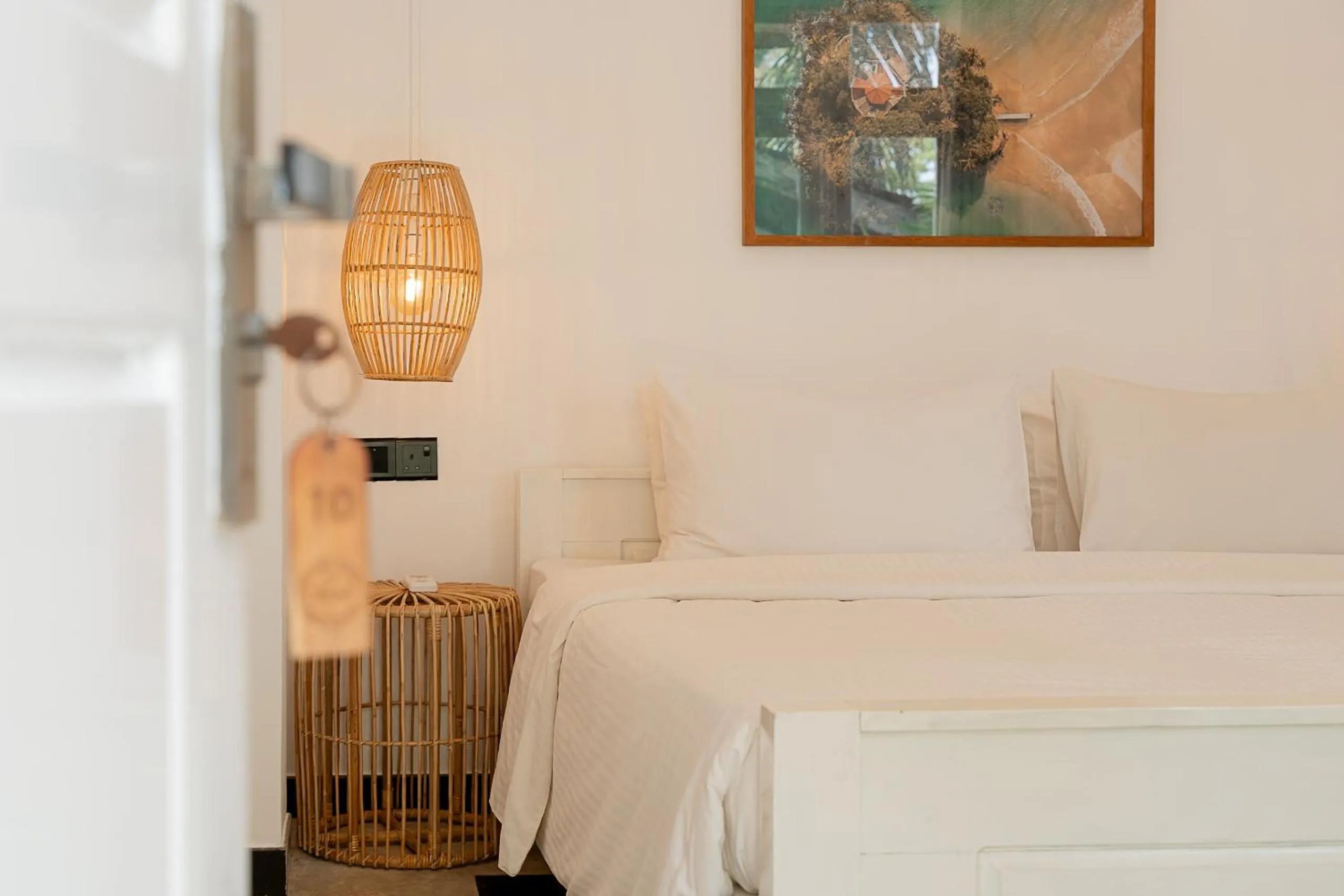 Bed in Lucky's Surf Camp