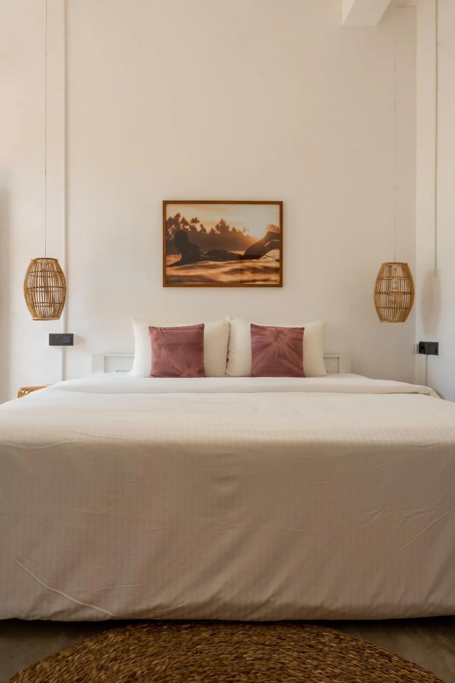 Bed in Lucky's Surf Camp