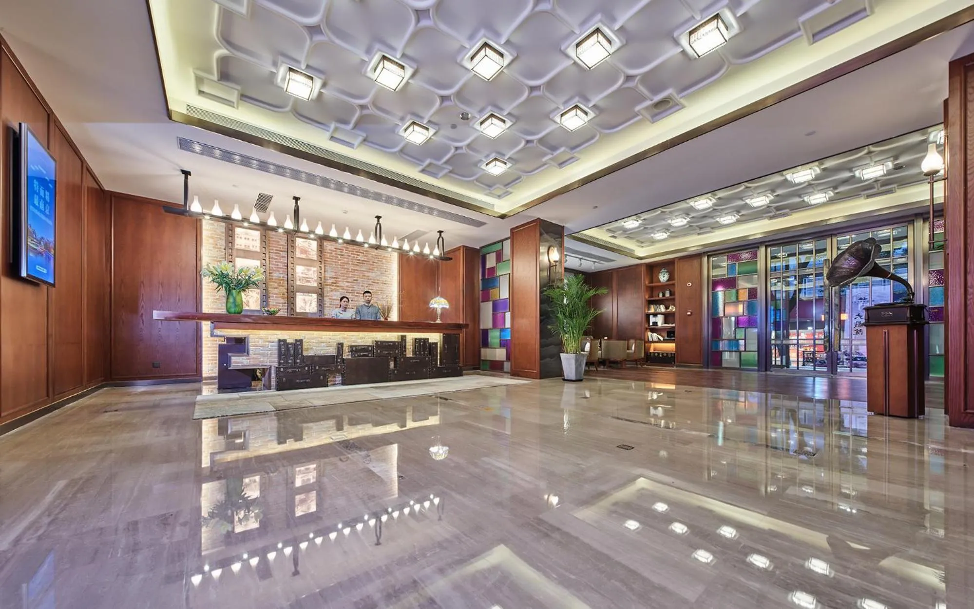 Lobby or reception in SSAW Boutique Hotel Nanjing Grand Theatre
