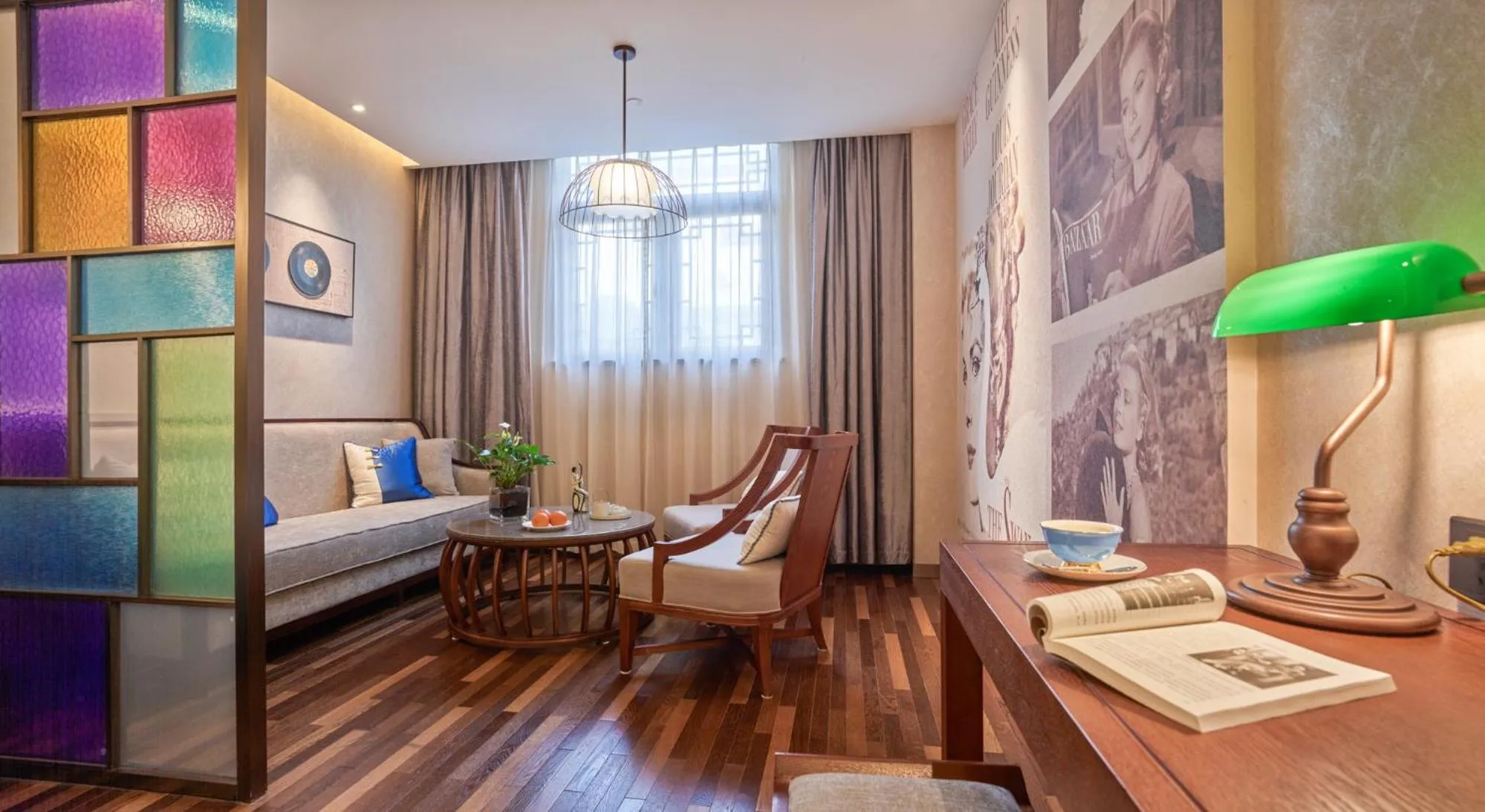 Seating area, Bed in SSAW Boutique Hotel Nanjing Grand Theatre