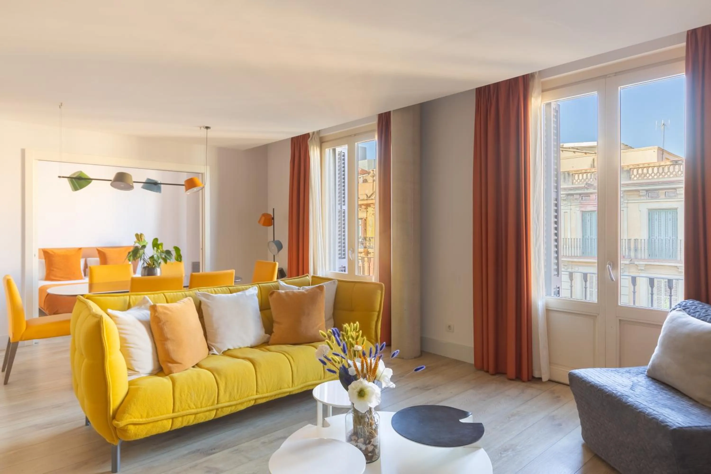 Living room in Cosmo Apartments Passeig de Gràcia