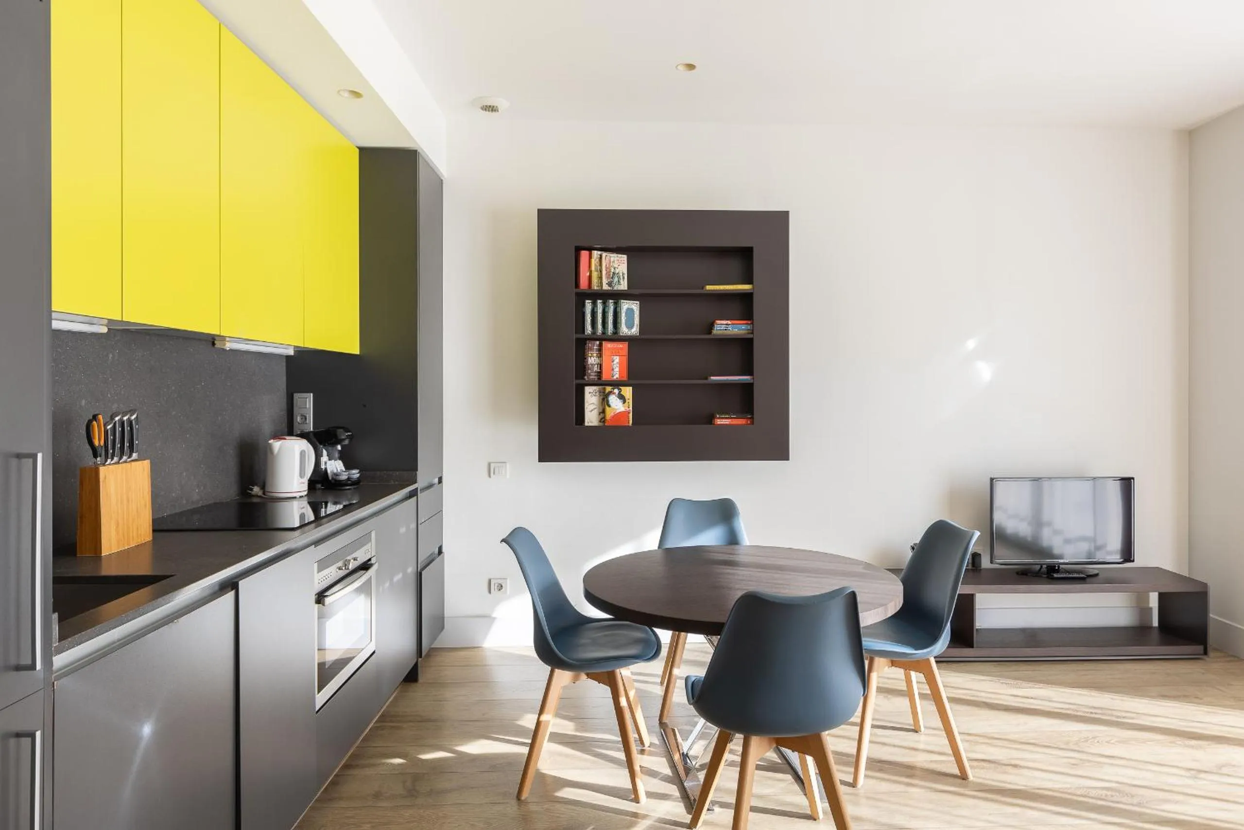 Kitchen or kitchenette in Cosmo Apartments Passeig de Gràcia