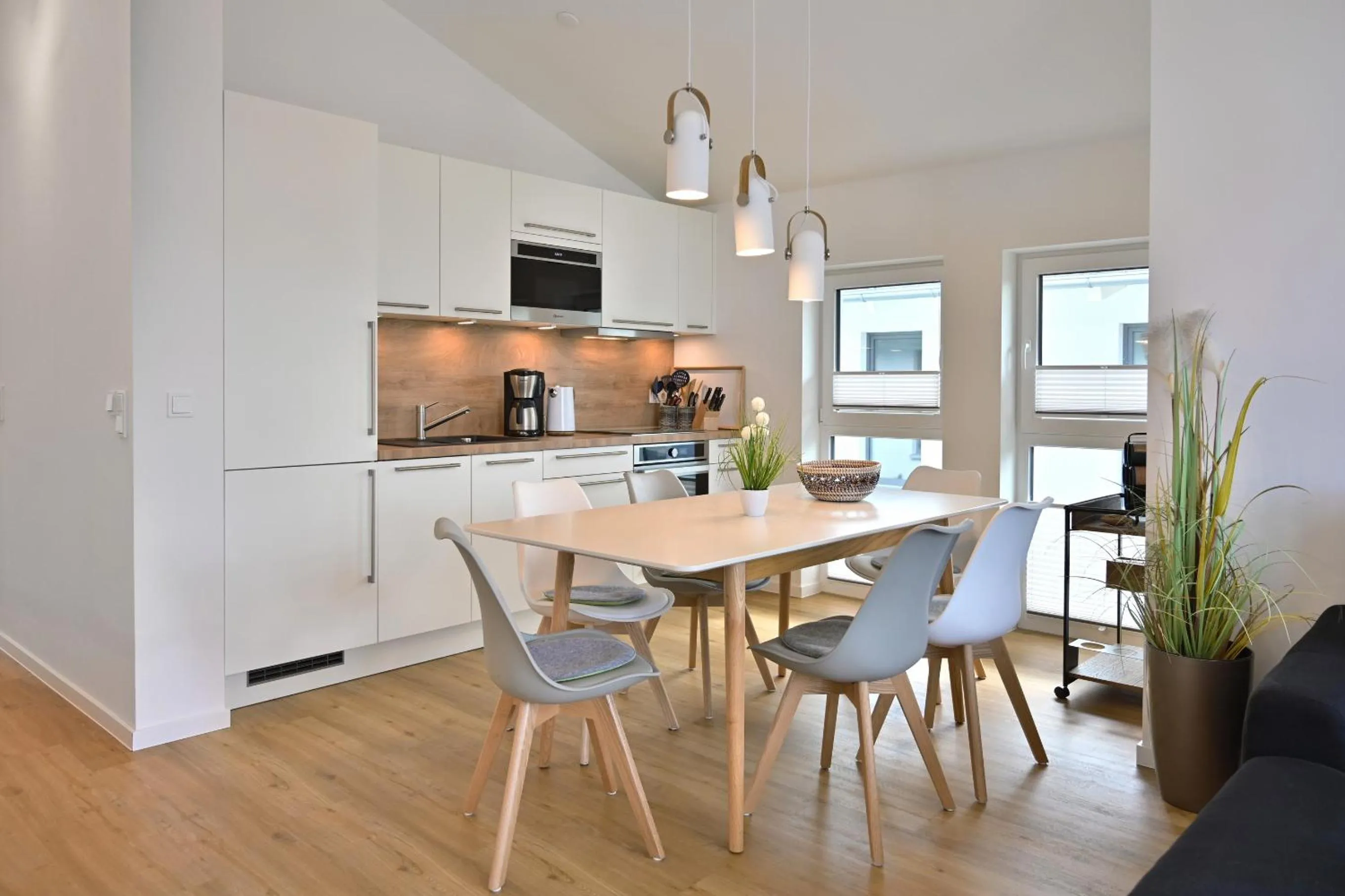 Kitchen or kitchenette in Heimathafen am Boddenmarkt