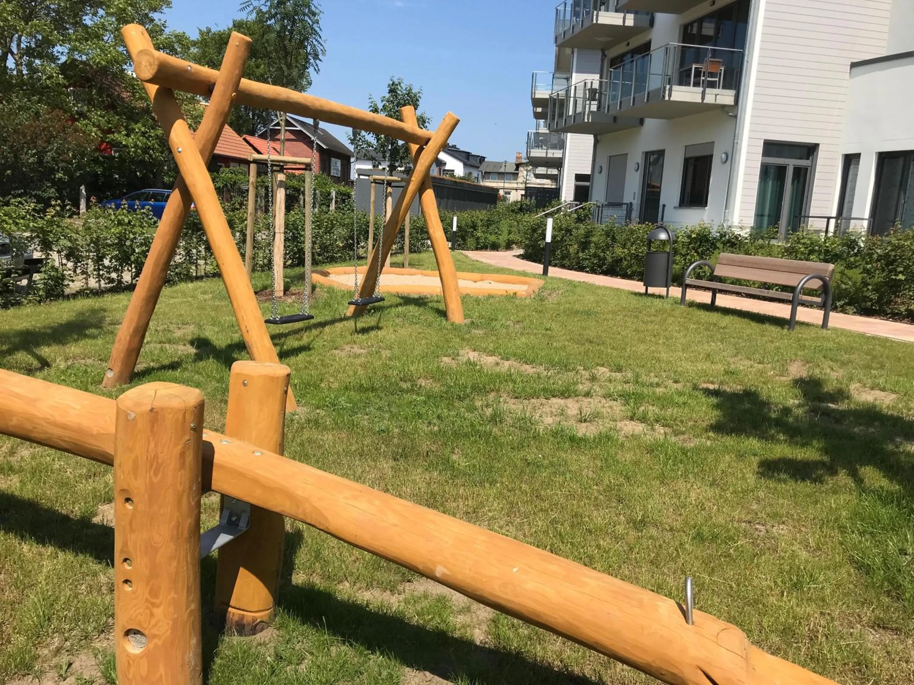 Children play ground in Heimathafen am Boddenmarkt