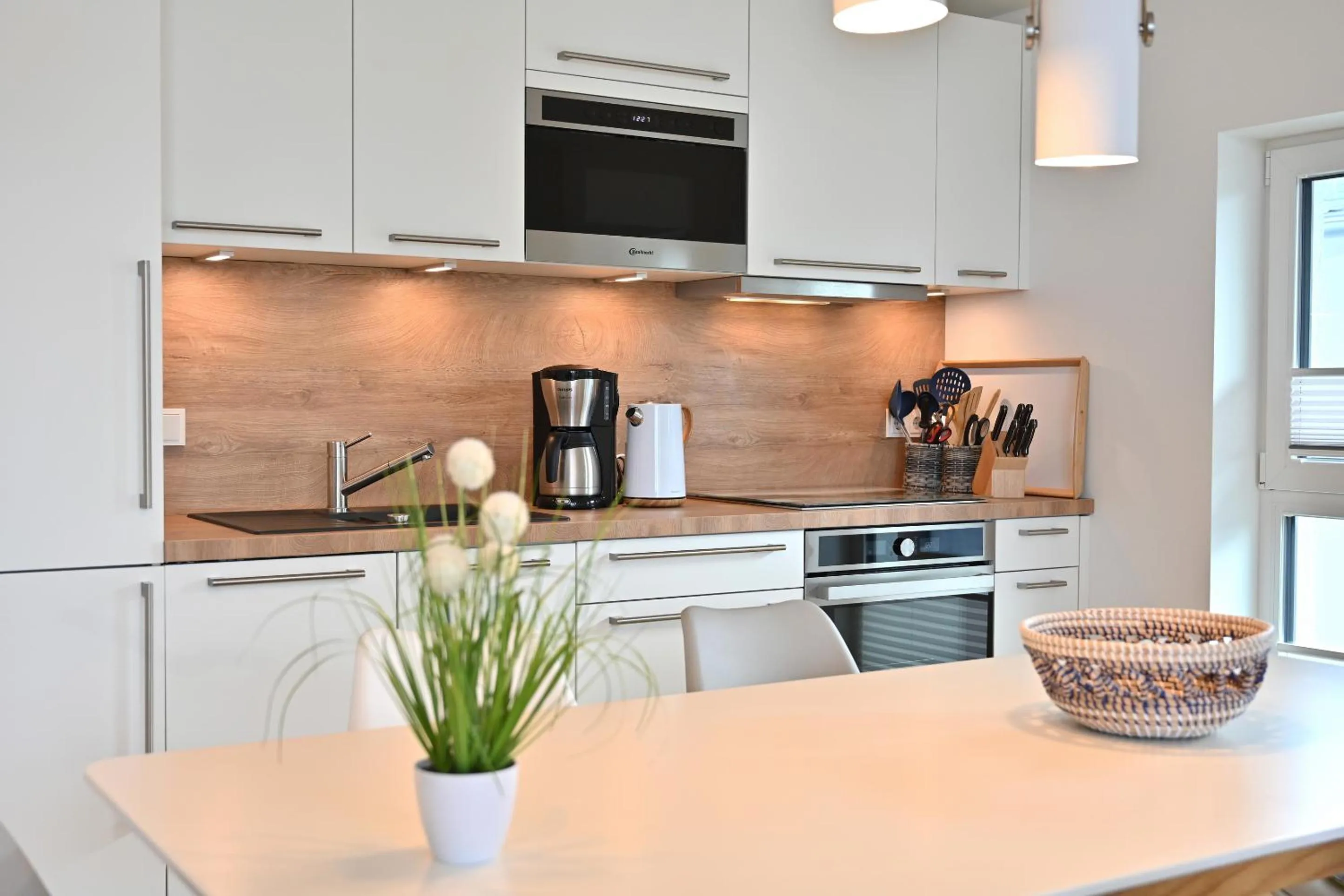 Kitchen or kitchenette in Heimathafen am Boddenmarkt