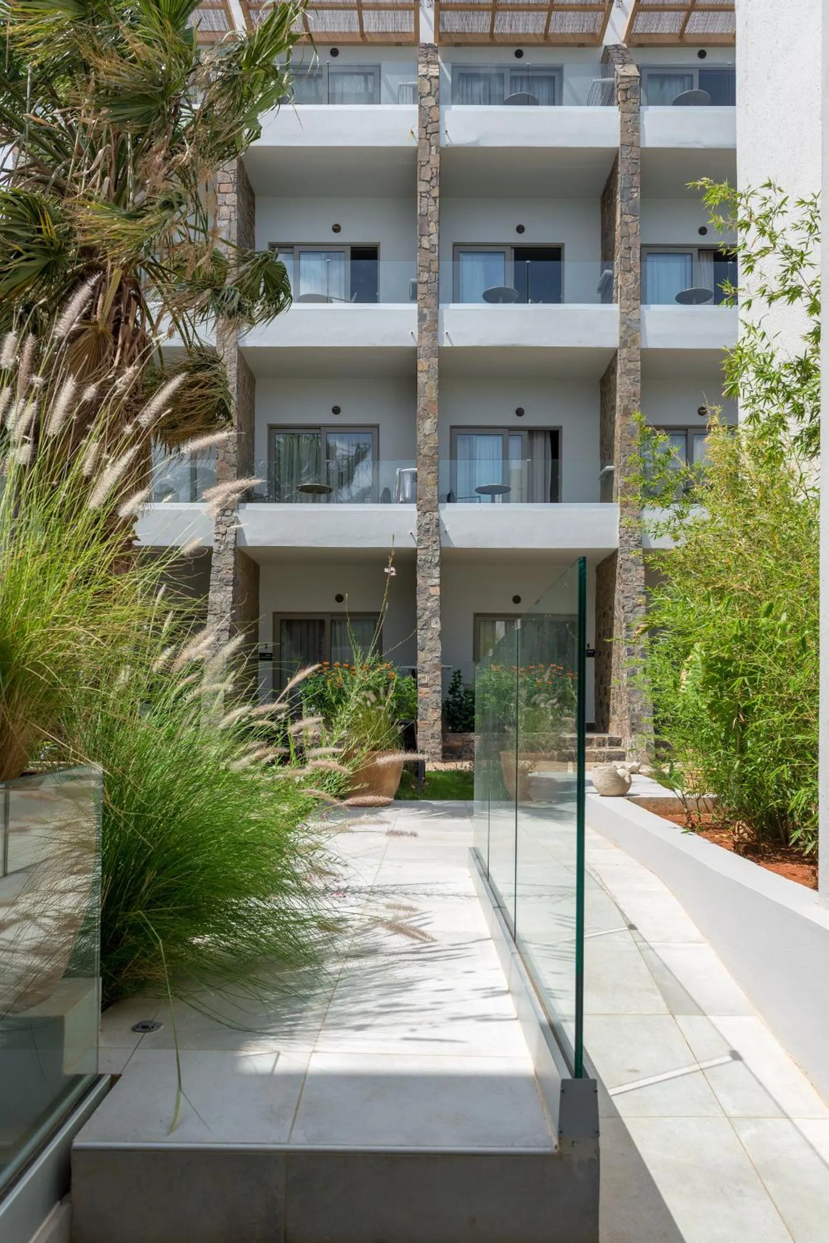 Facade/entrance in Elounda Orama