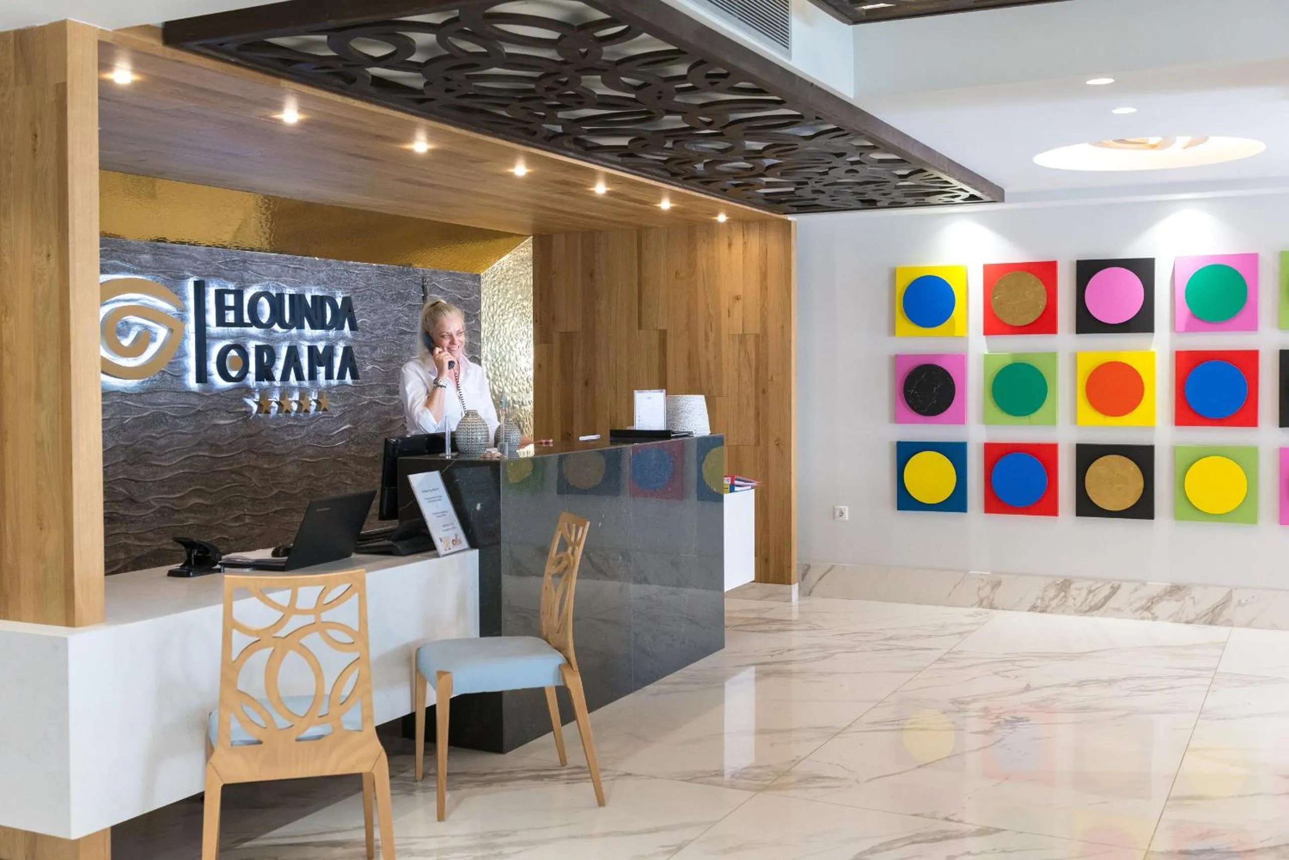 Lobby or reception in Elounda Orama
