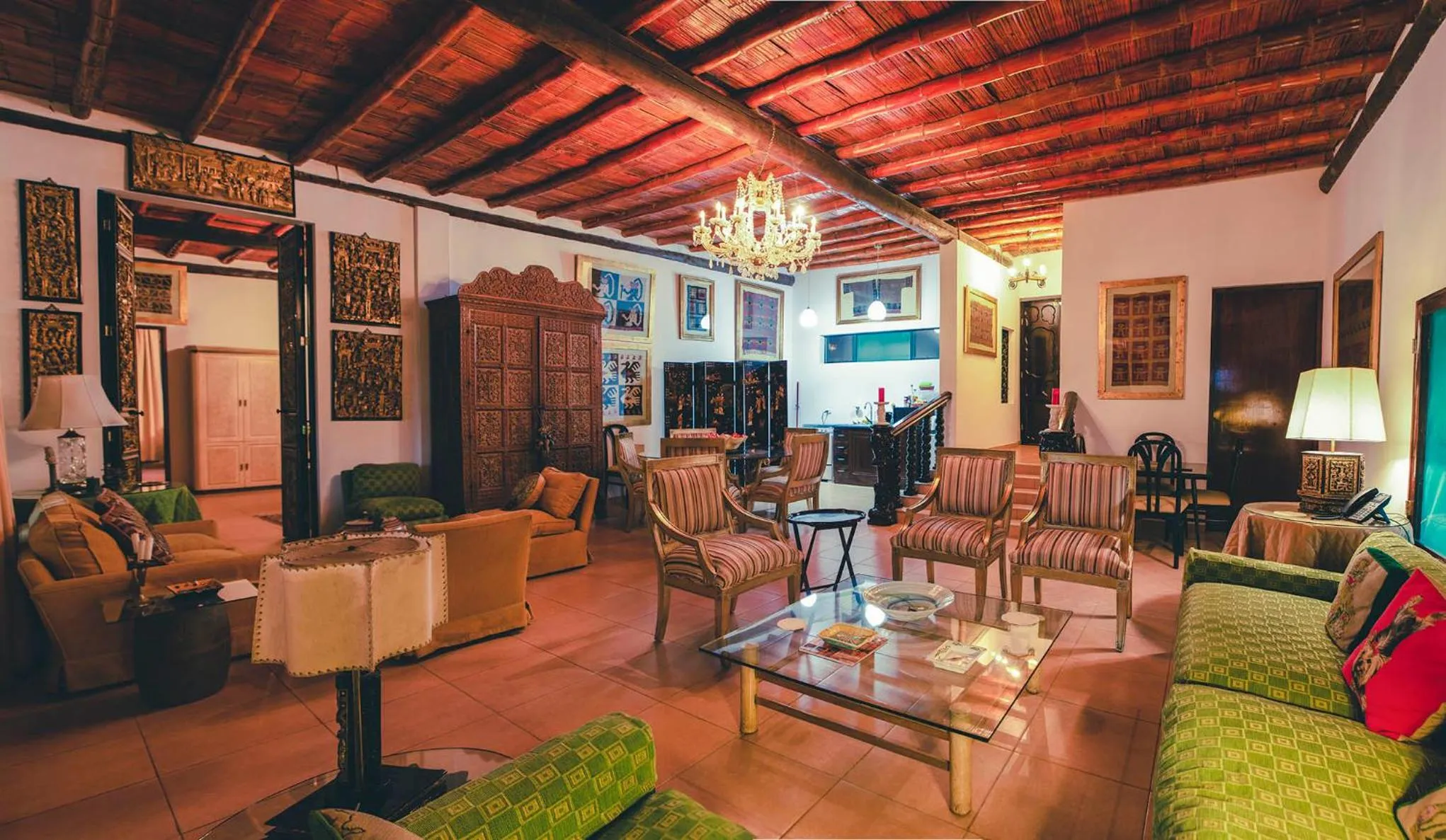 Seating area in Hotel Majoro