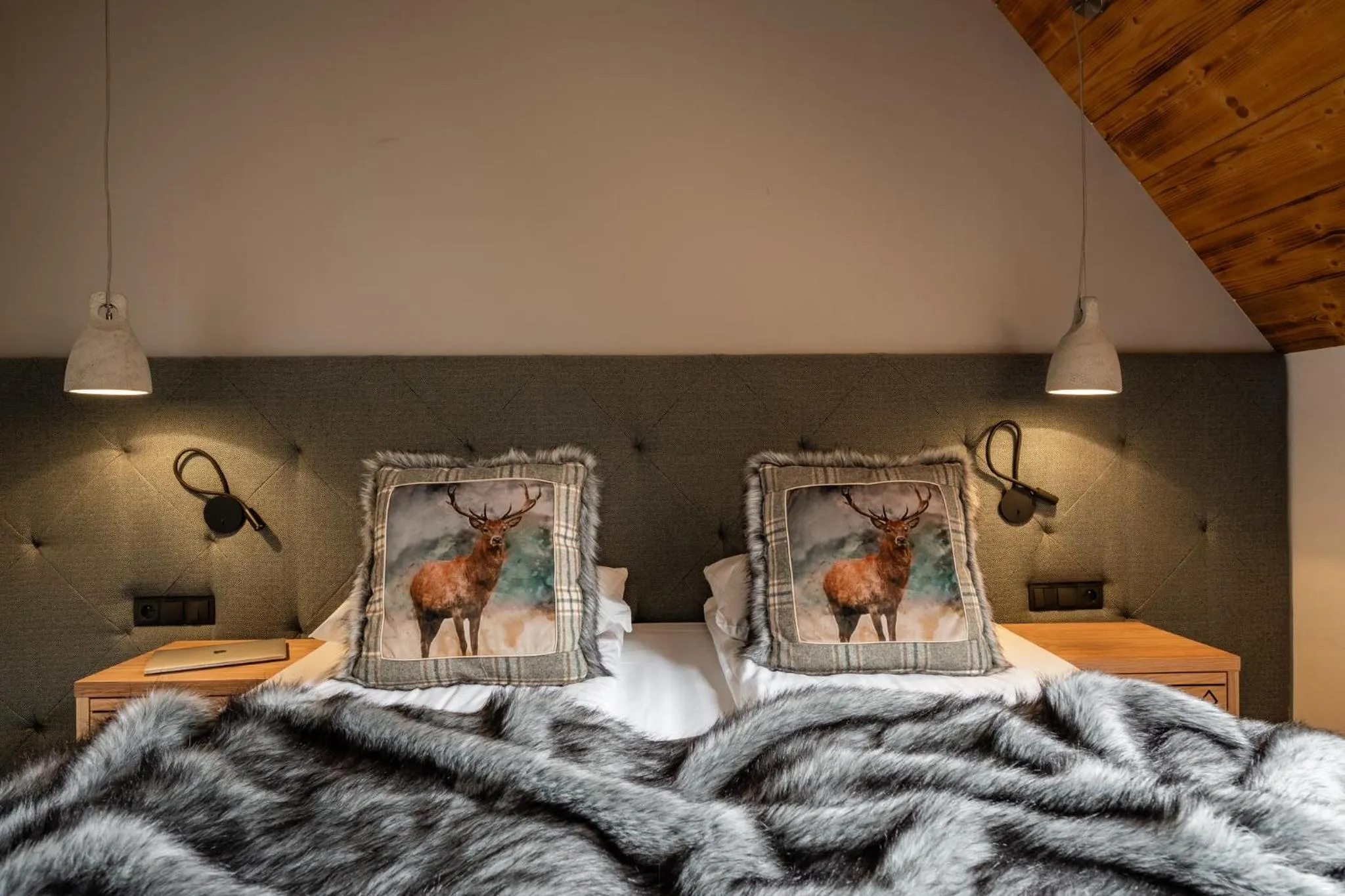 Bed in Hotel Litworowy Staw