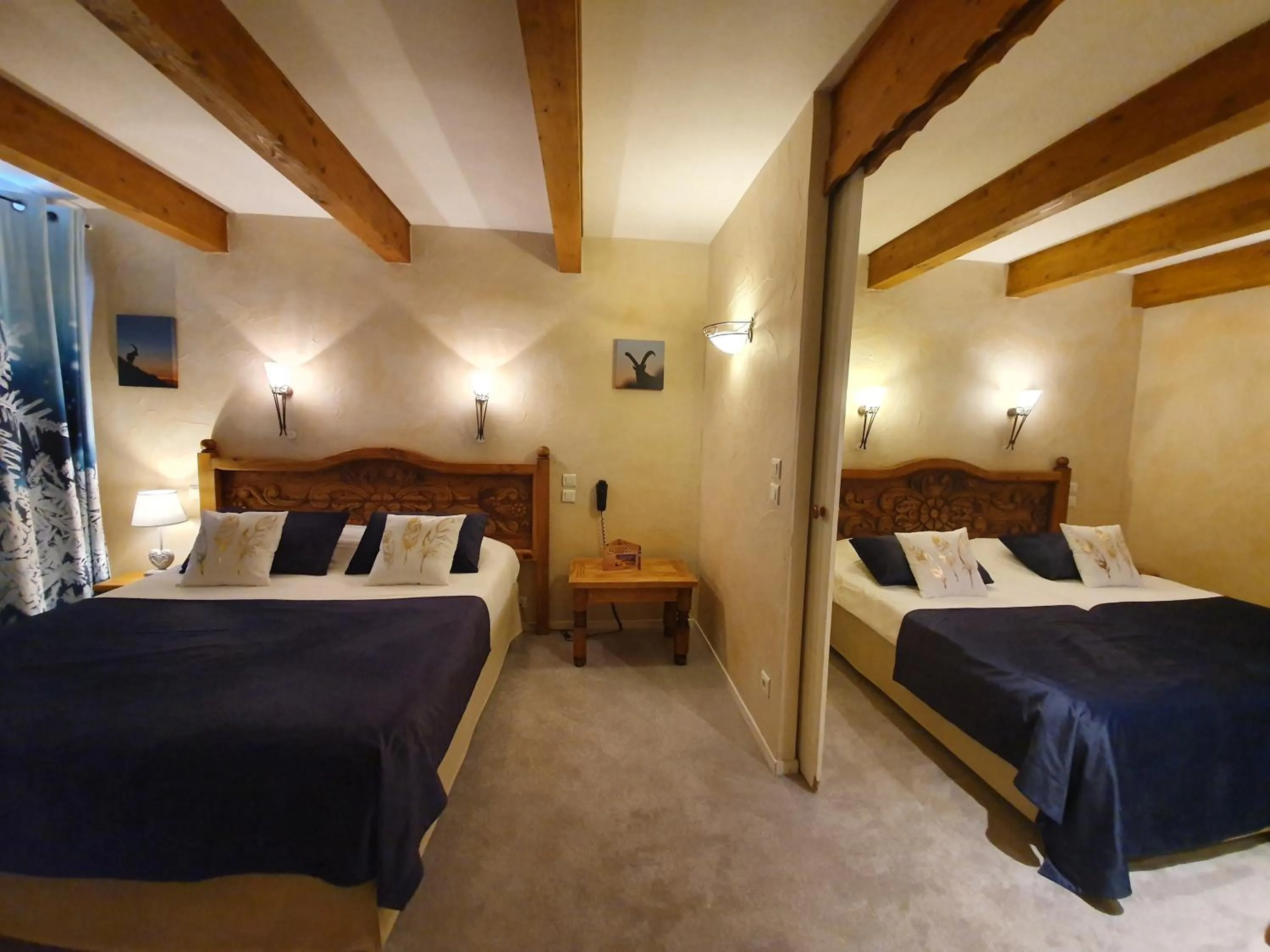 Bed in Le Chalet Suisse