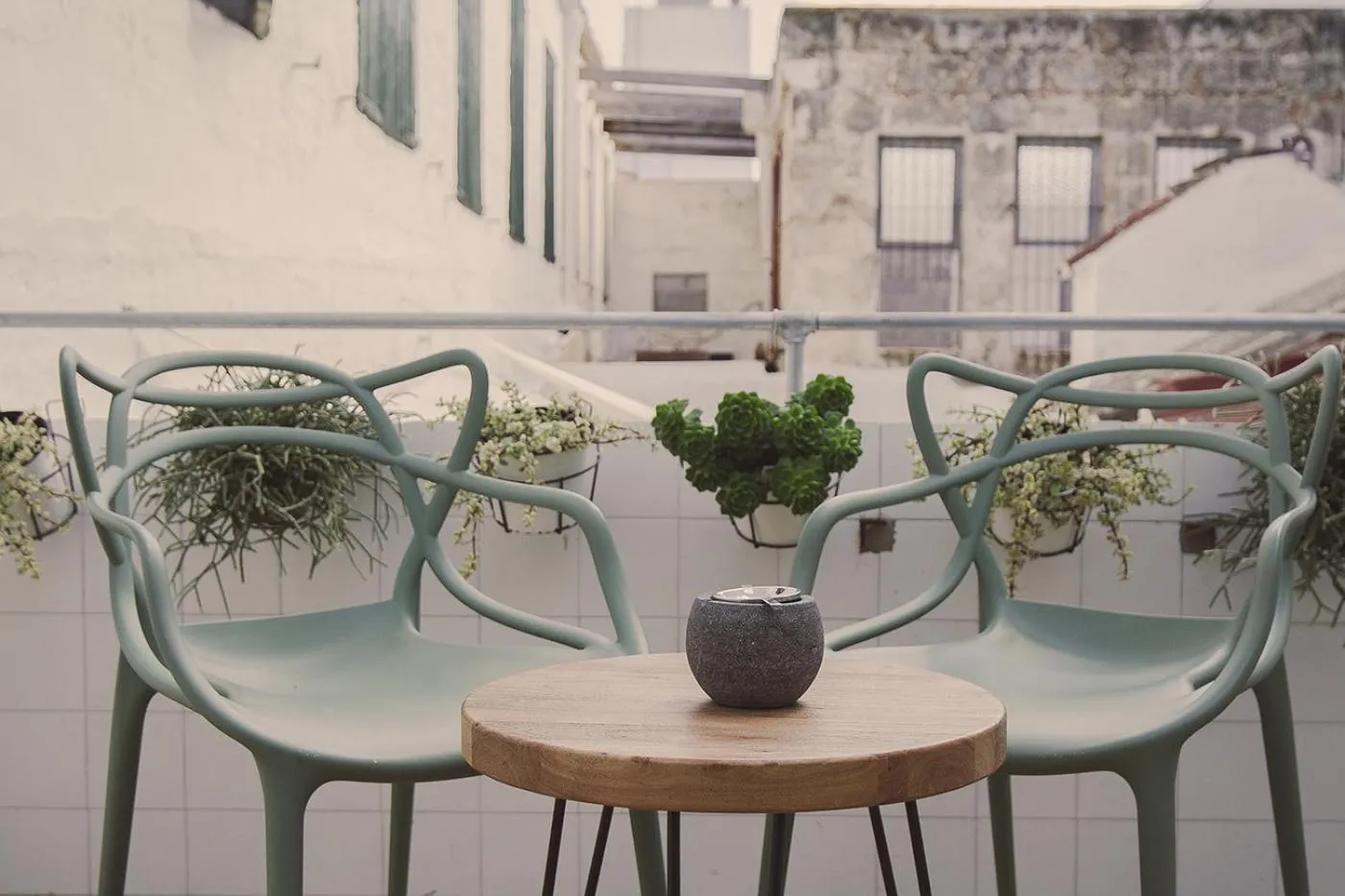 Balcony/Terrace in Smoix hotel