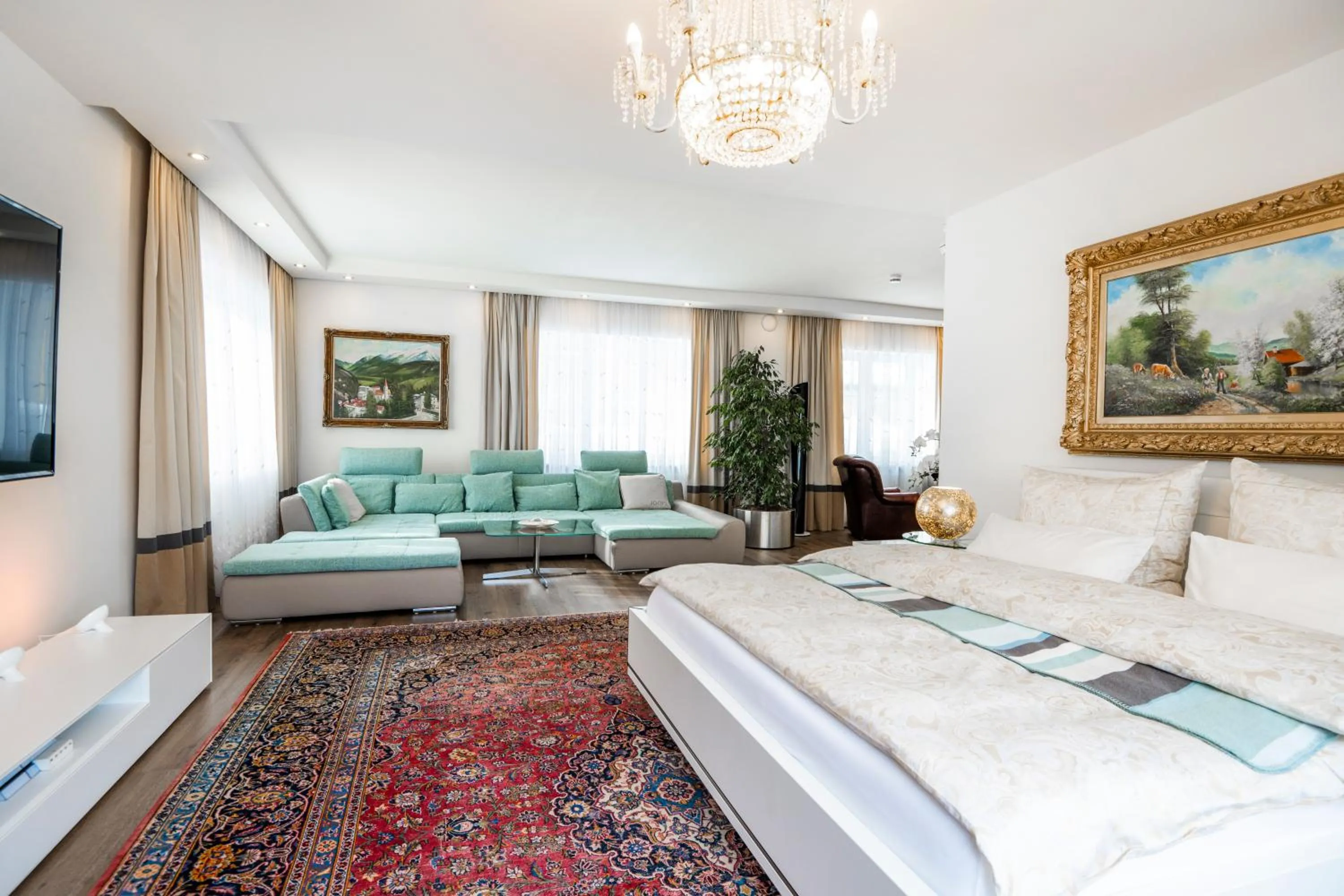 Living room, Bed in Residenz Kaiser Franz Josef