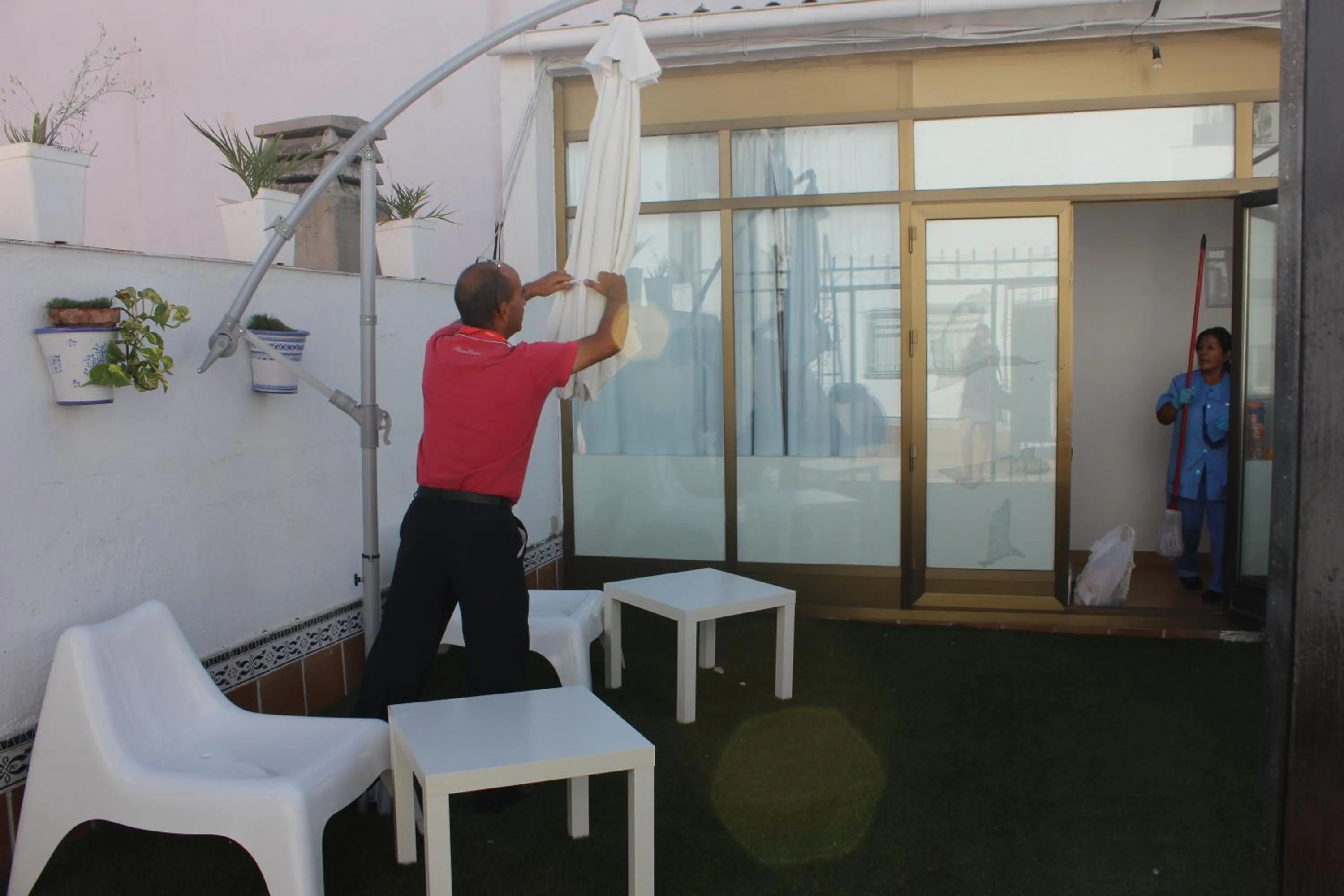 Balcony/Terrace in Hostal Falfes