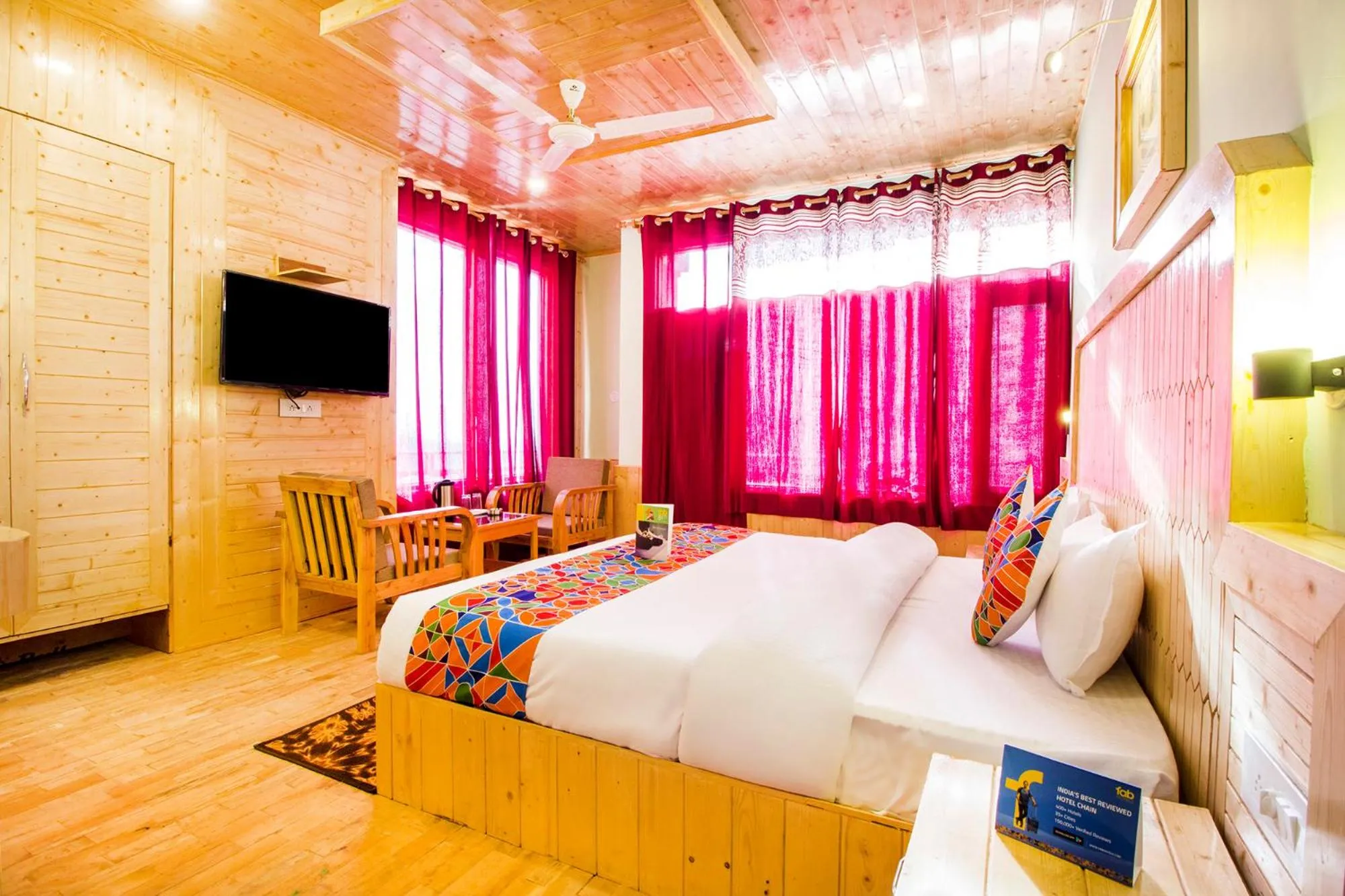 Bedroom, Bed in FabHotel Shami Inn Naggar Road