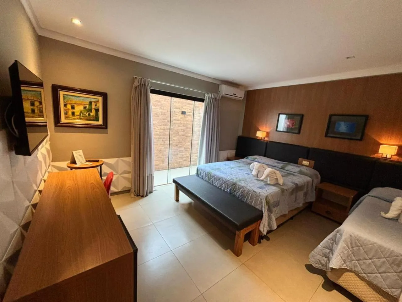 Bed in Hotel Paraíso das Águas Bonito