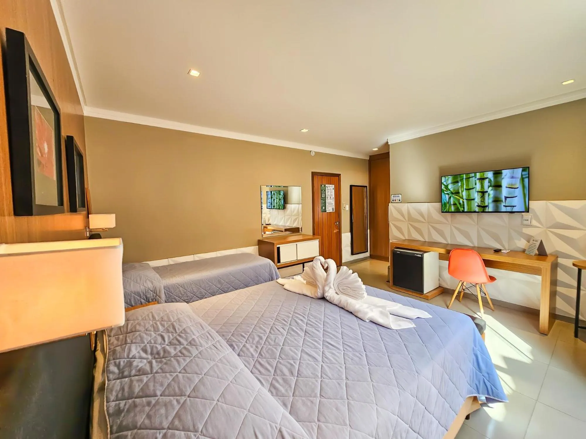 Bed in Hotel Paraíso das Águas Bonito