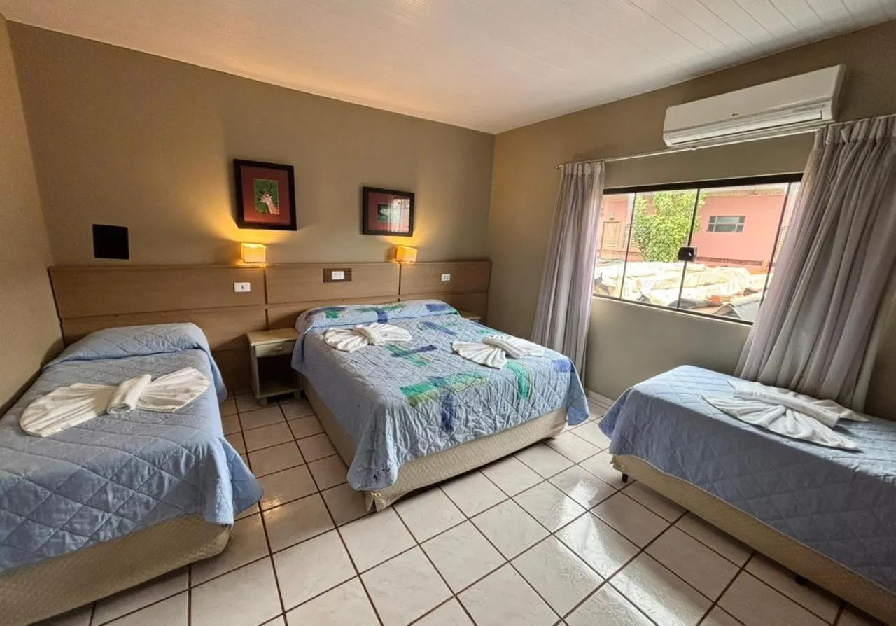 Bed in Hotel Paraíso das Águas Bonito