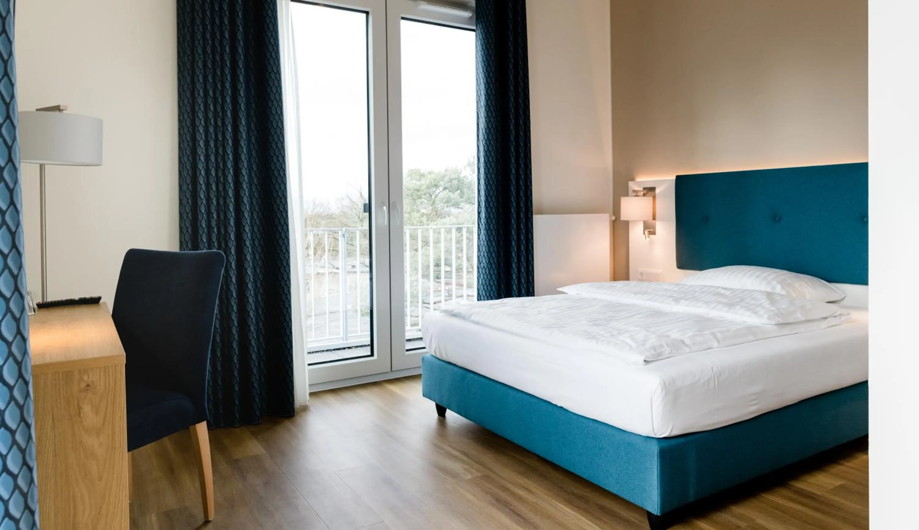 Bed in Haus Rissen Gaestehaus