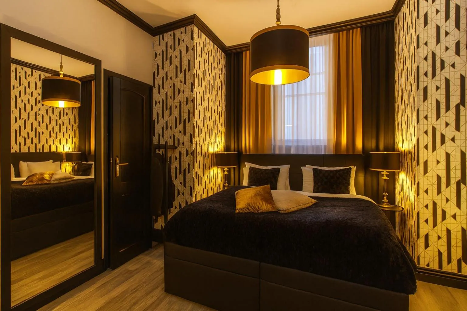 Bedroom, Bed in Golden Prague Rooms