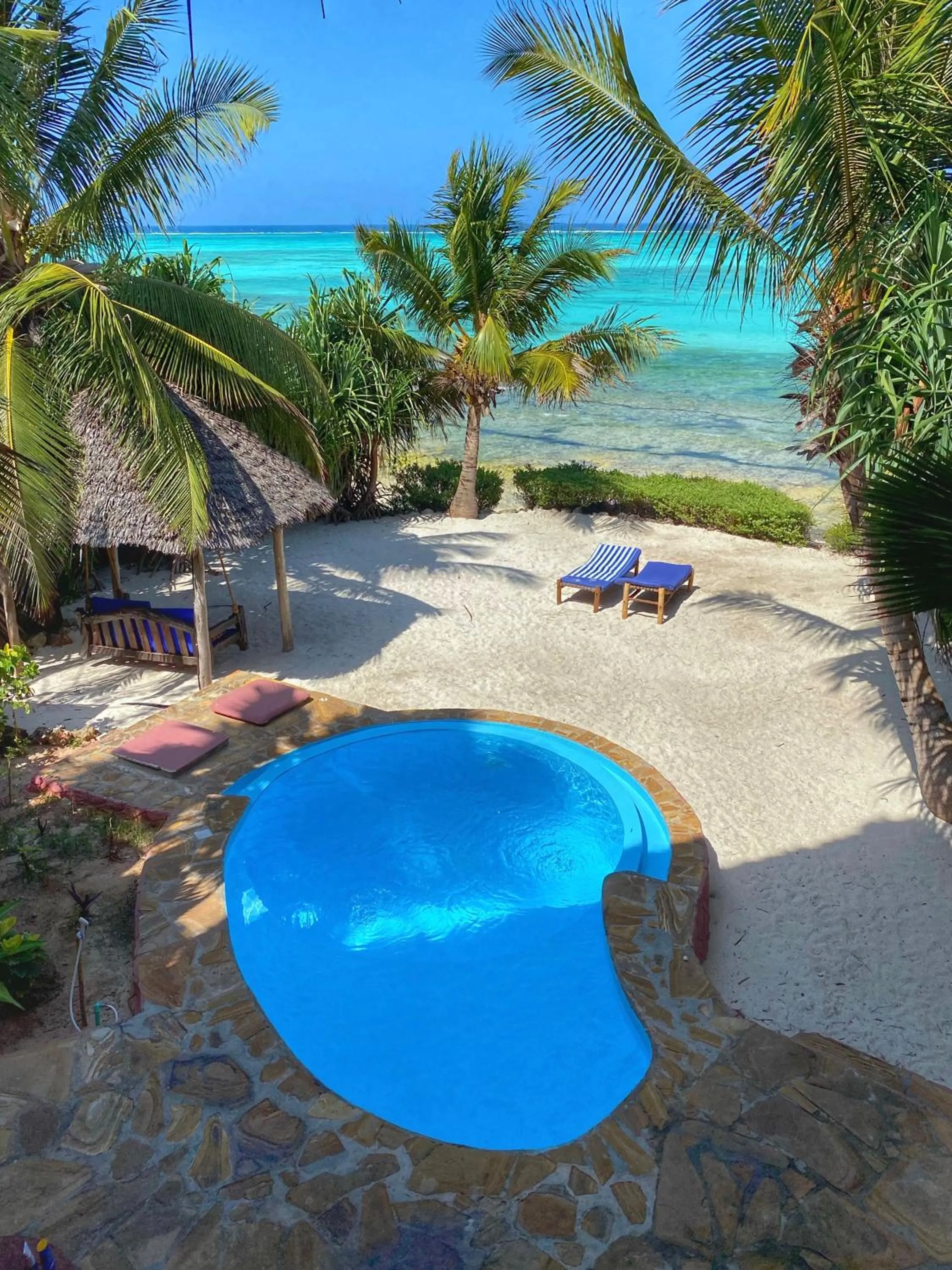 Pool view in The Zanzibari