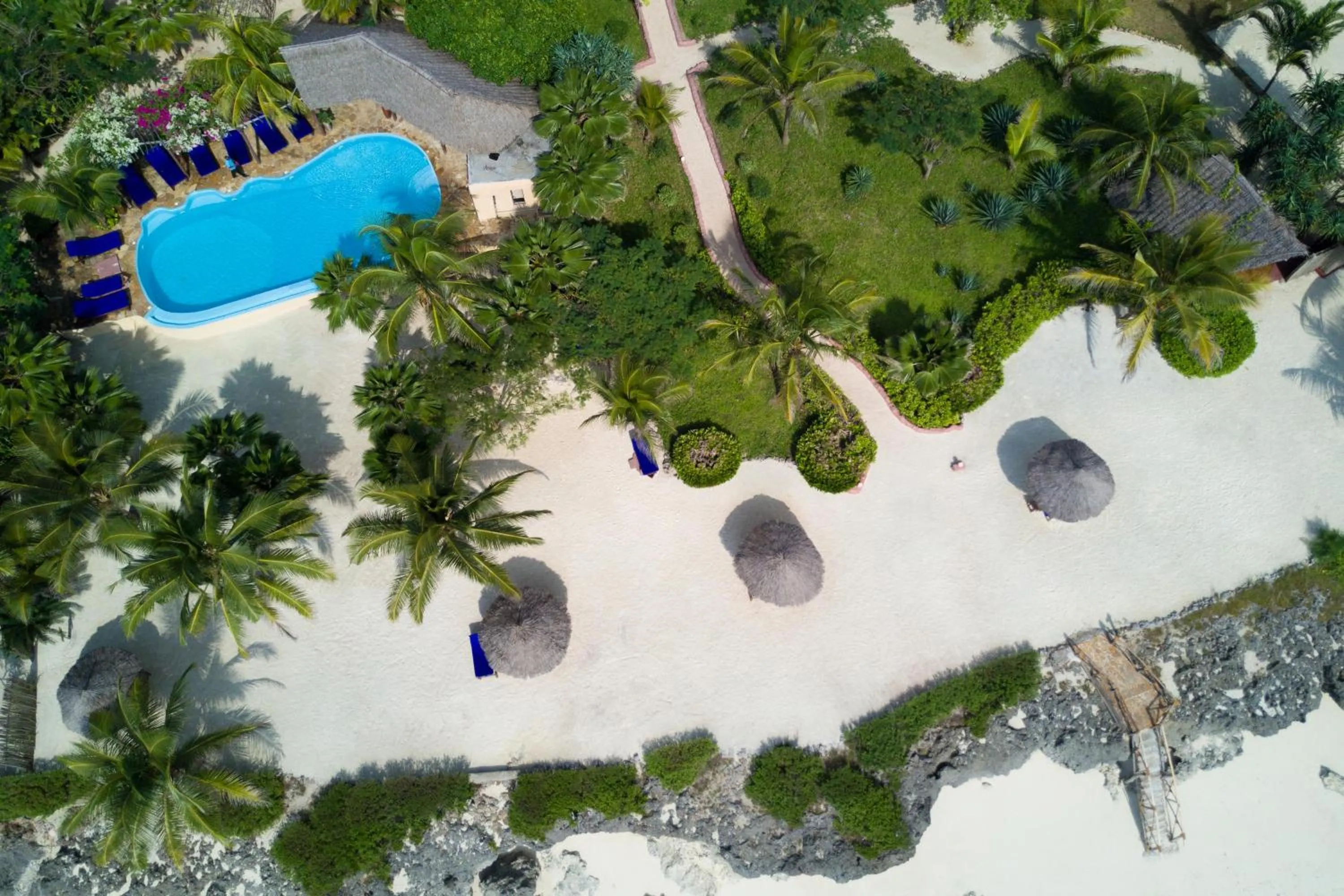 Bird's eye view in The Zanzibari