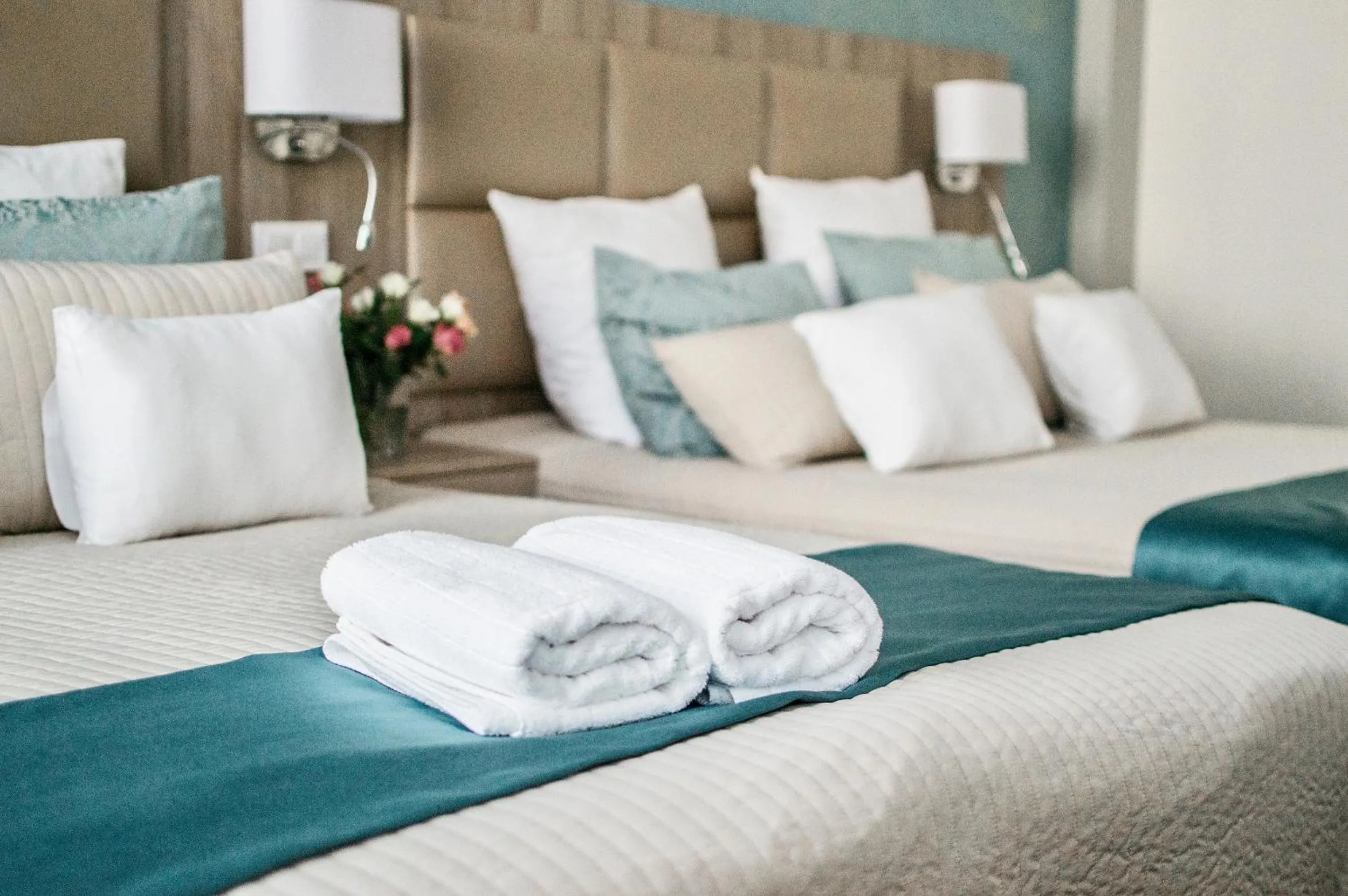 Bed in Harmonia Palace - Luxury Apartments