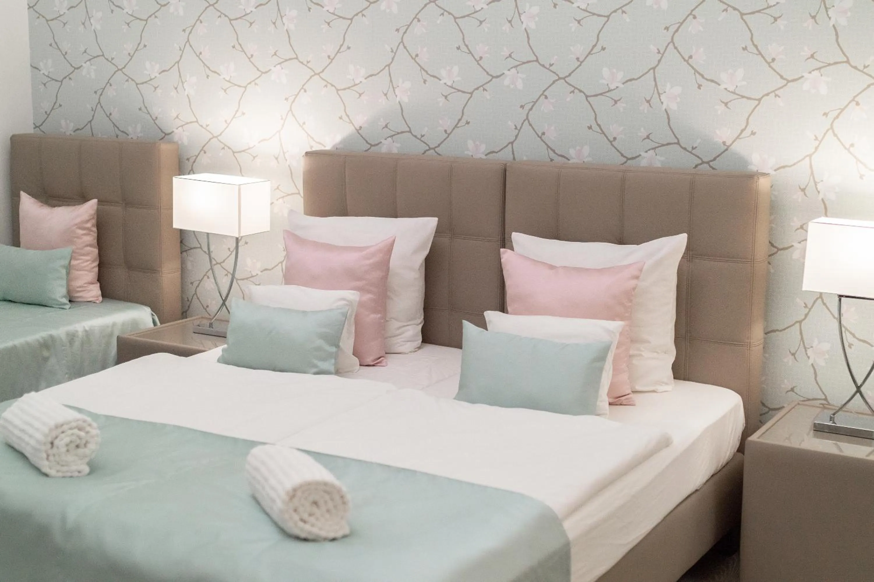 Bed in Harmonia Palace - Luxury Apartments