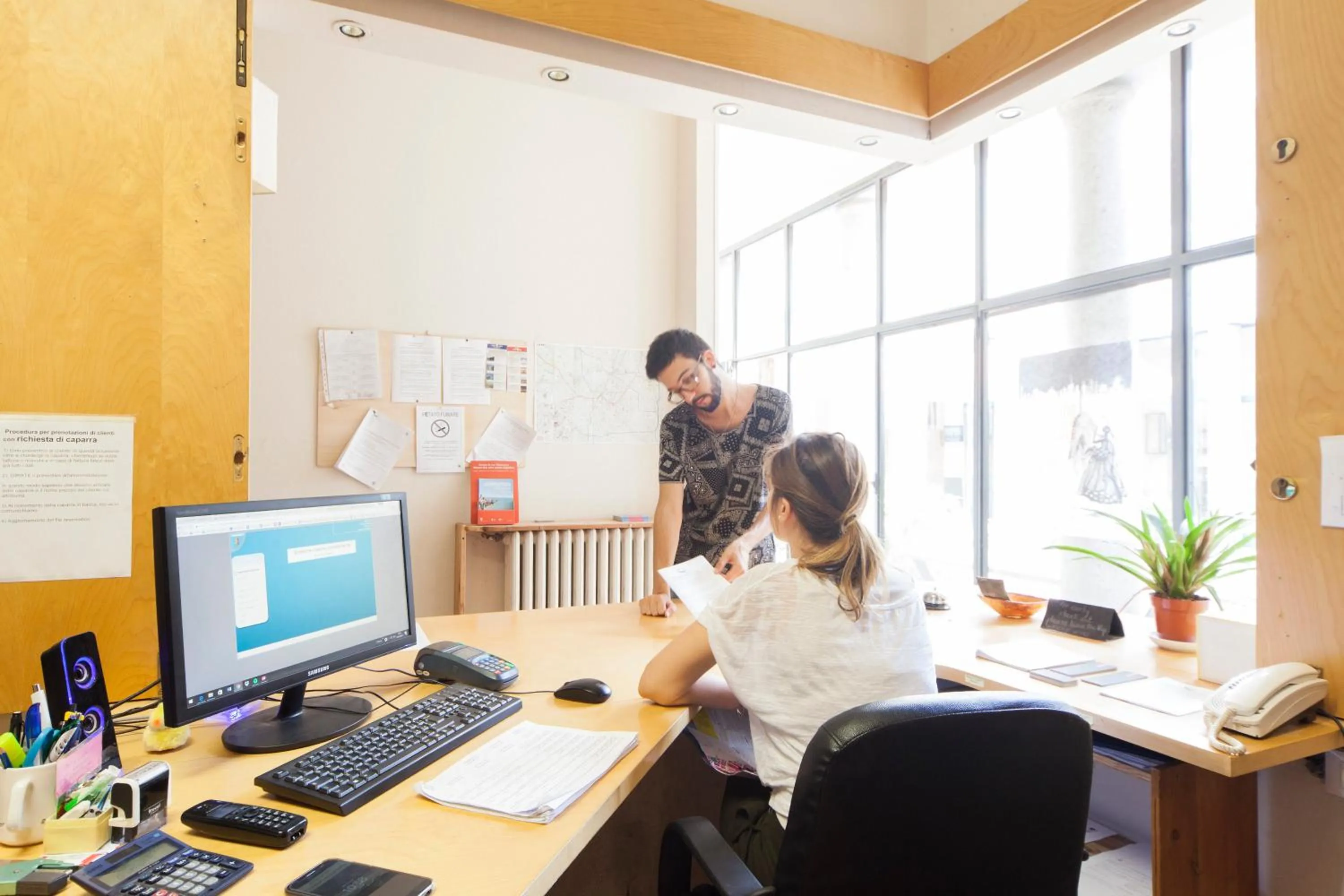 Lobby or reception in OstellOlinda