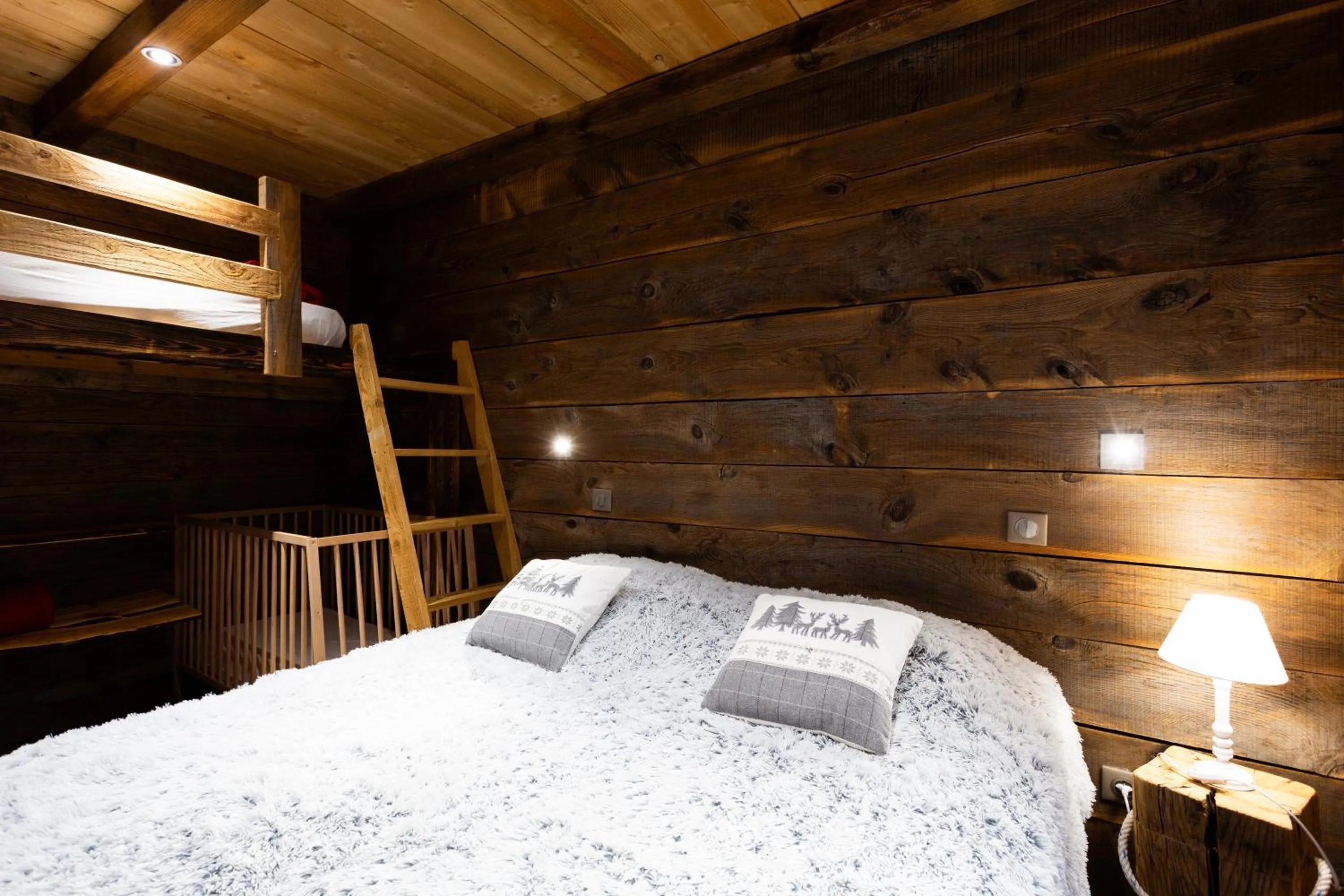 Bed in Le Couarôge Chalets et Appartements