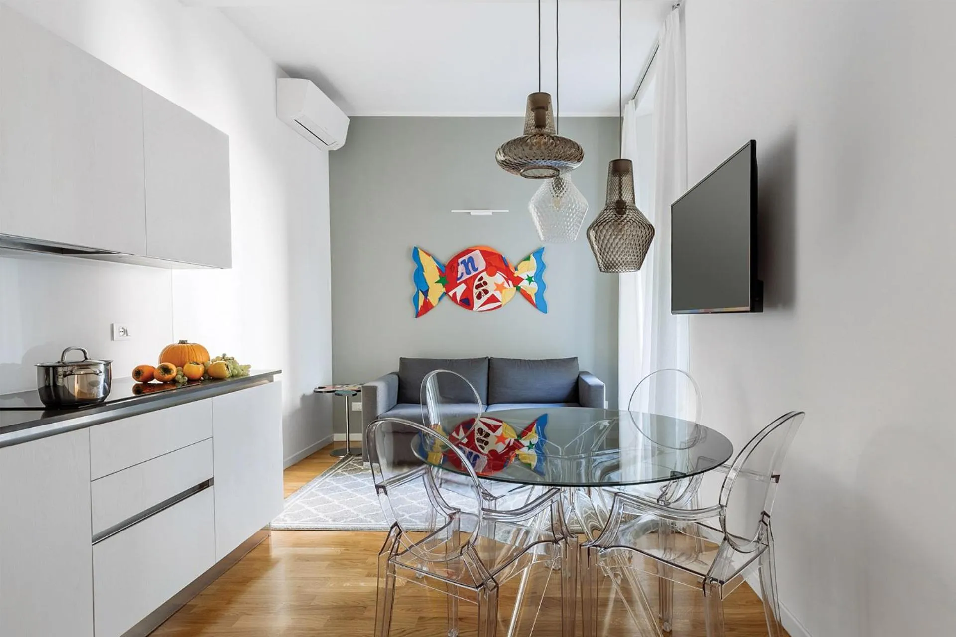 Kitchen or kitchenette in Residence le Porte