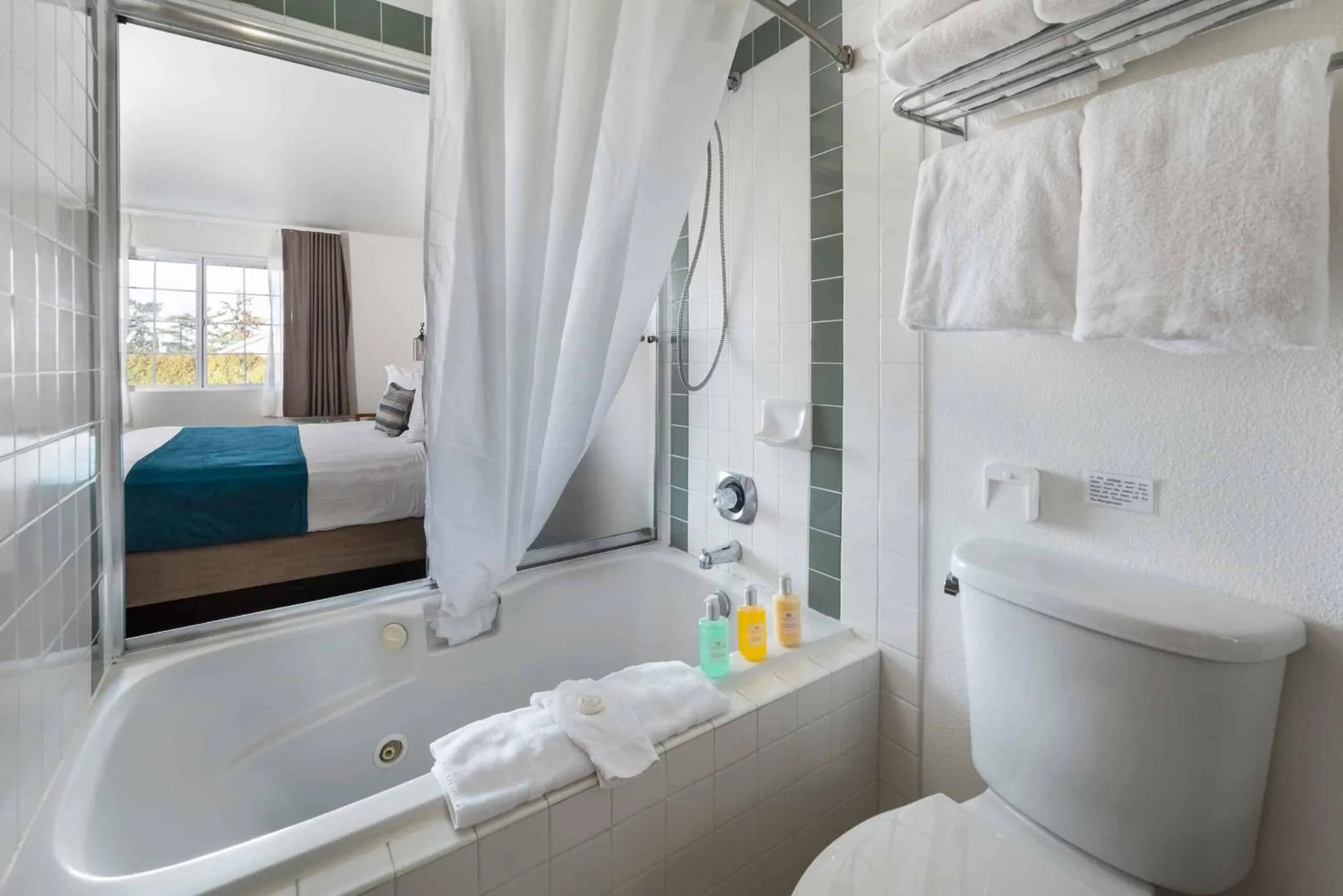 Bathroom, Bed in The Marina Inn