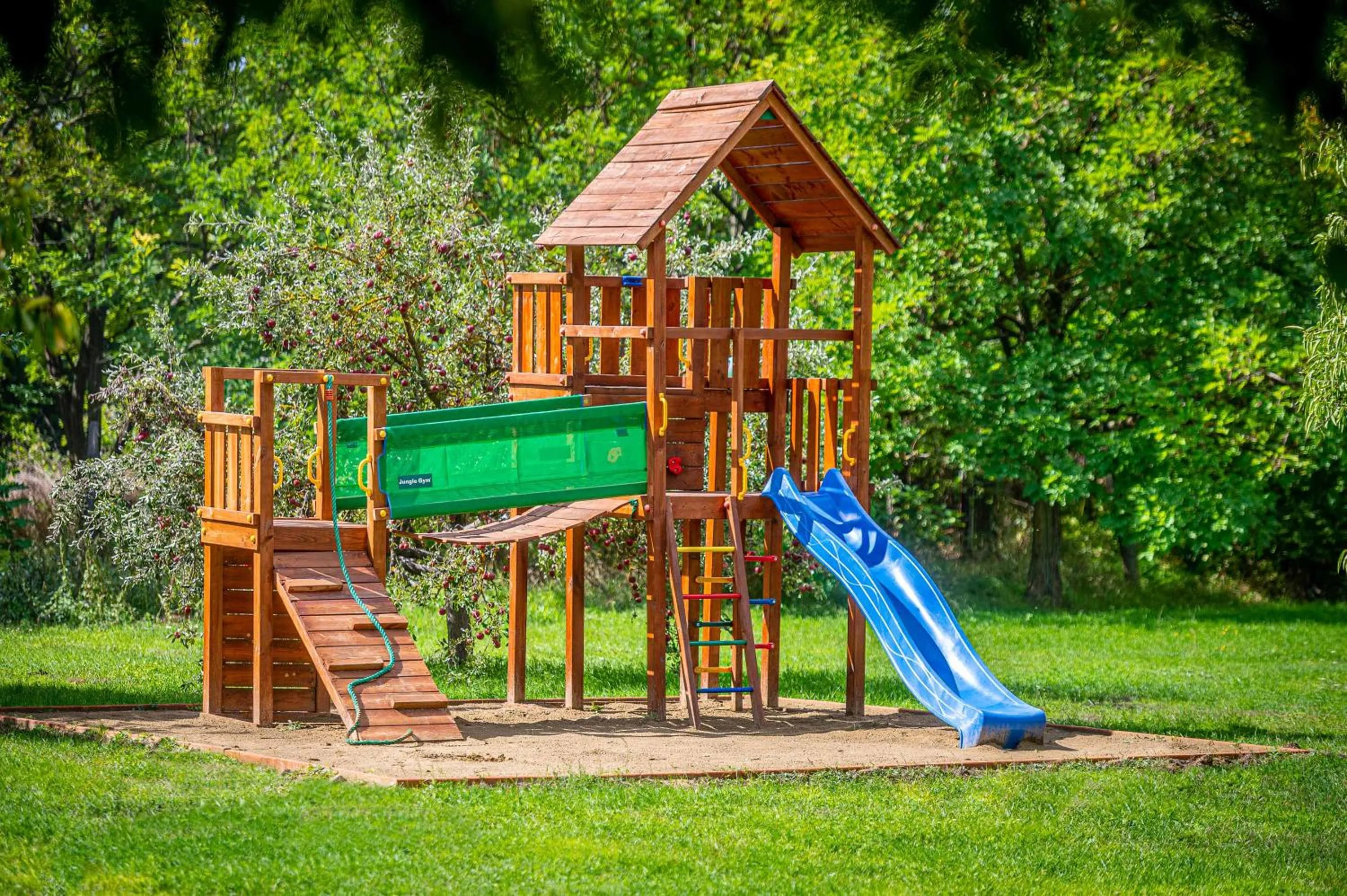 Children play ground in Herczeg Udvarház Poroszló