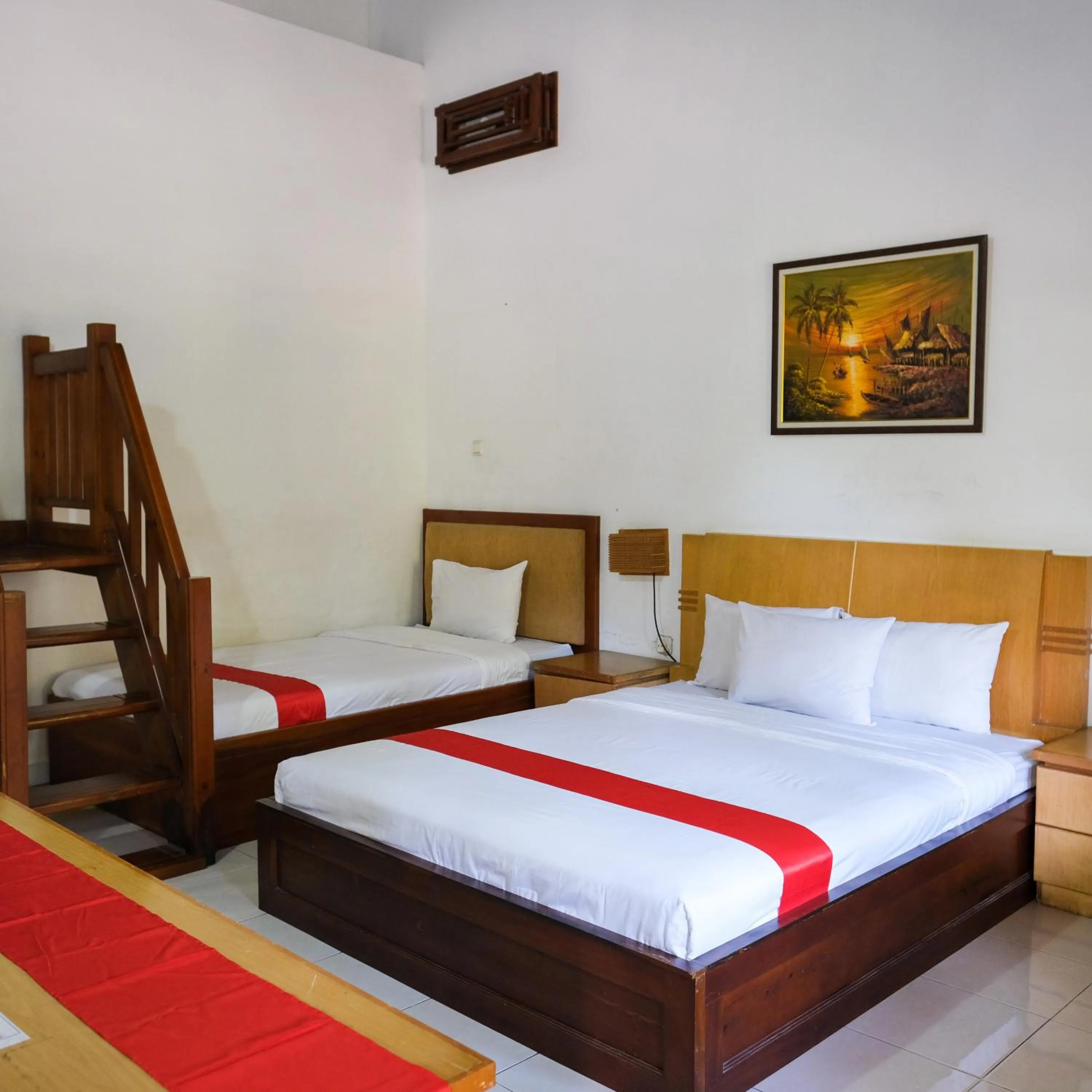 Bed in Jawa Dwipa Heritage Resort