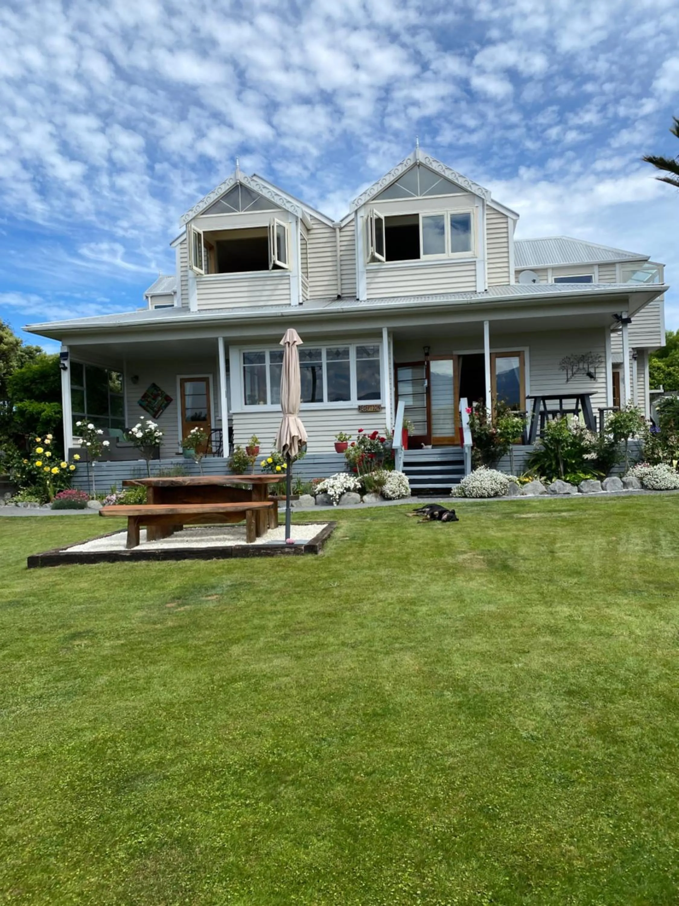 Garden in Nikau Lodge