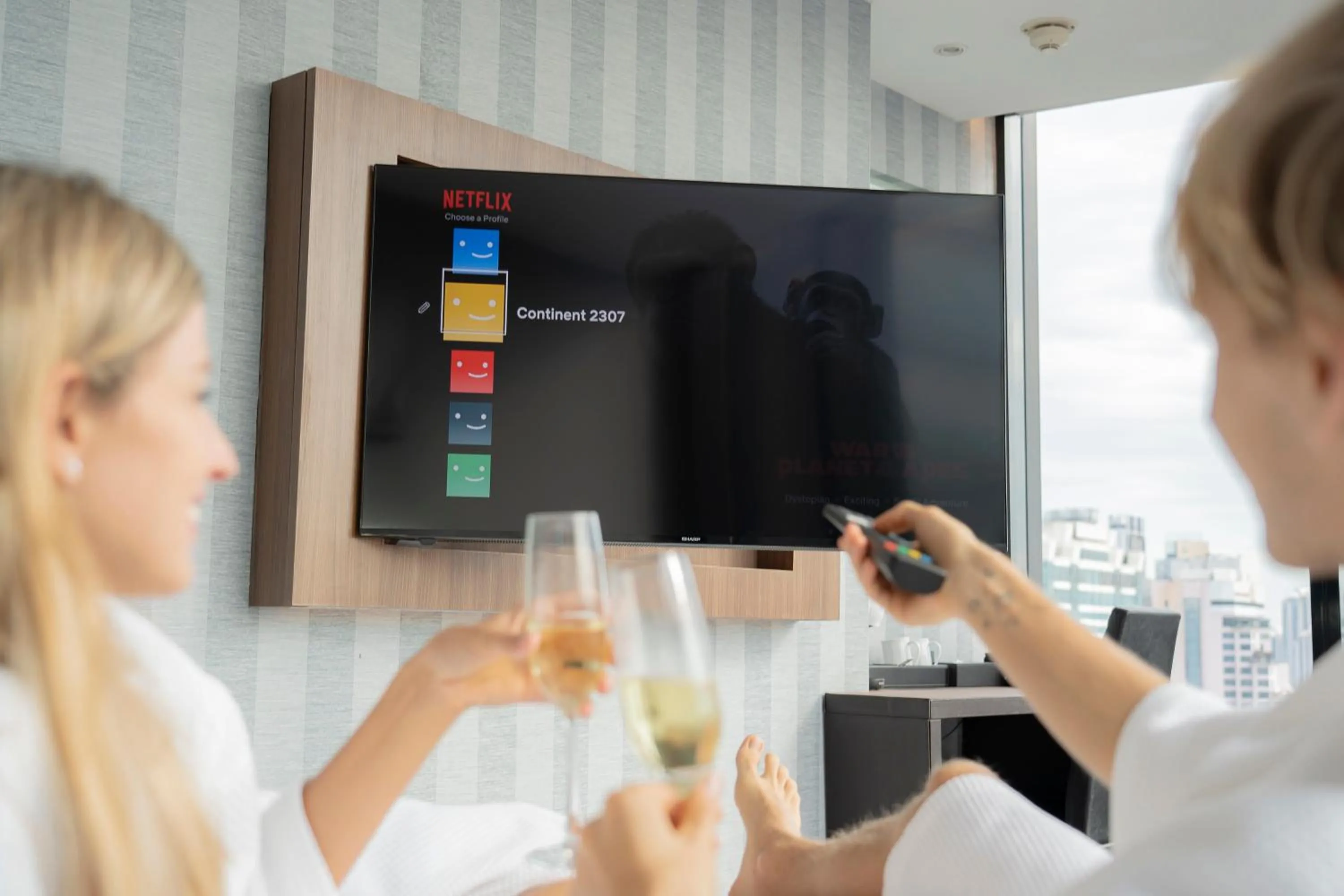 Bedroom in The Continent Hotel Sukhumvit - Asok BTS Bangkok