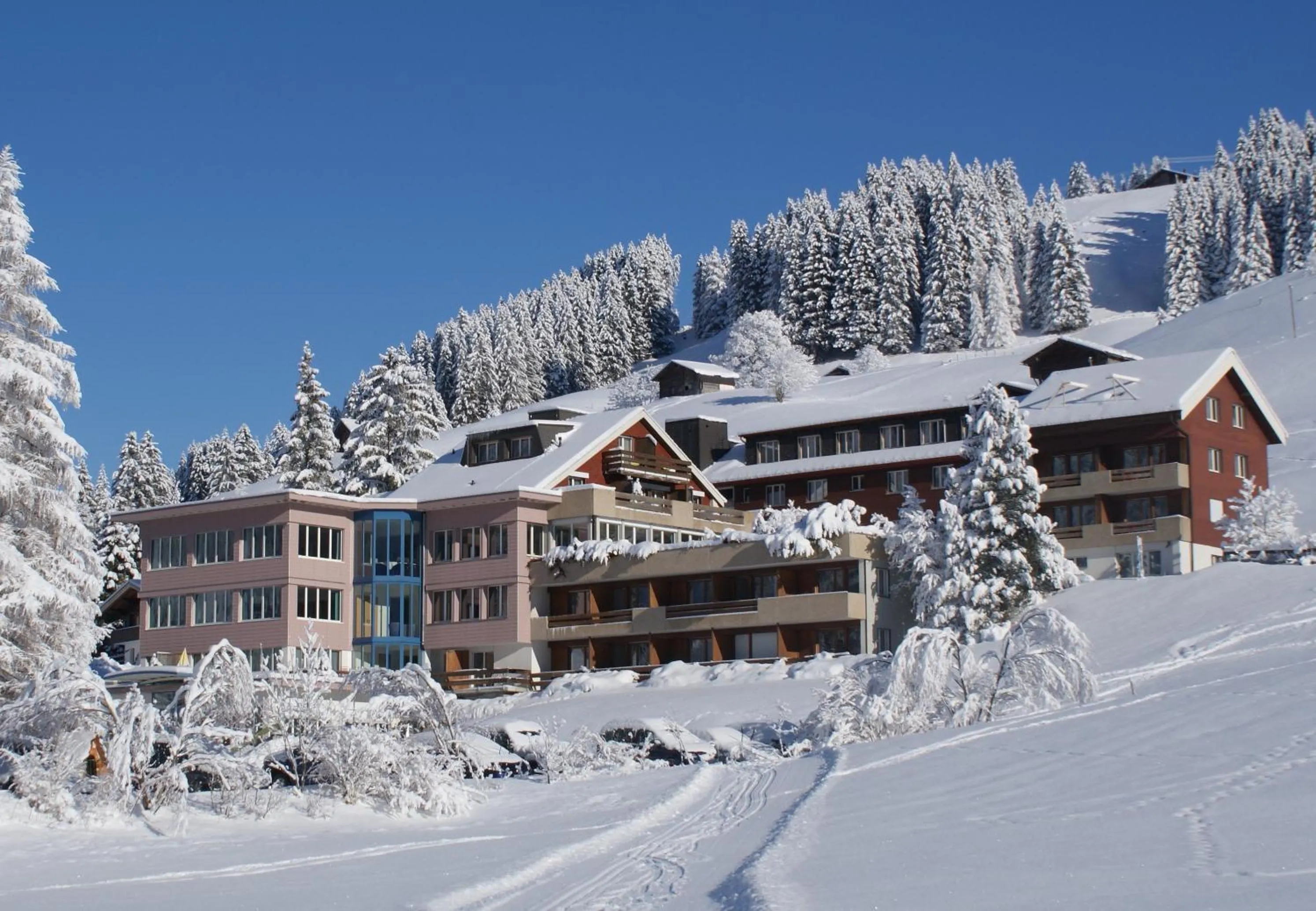 Property building in Ferien- und Familienhotel Alpina Adelboden