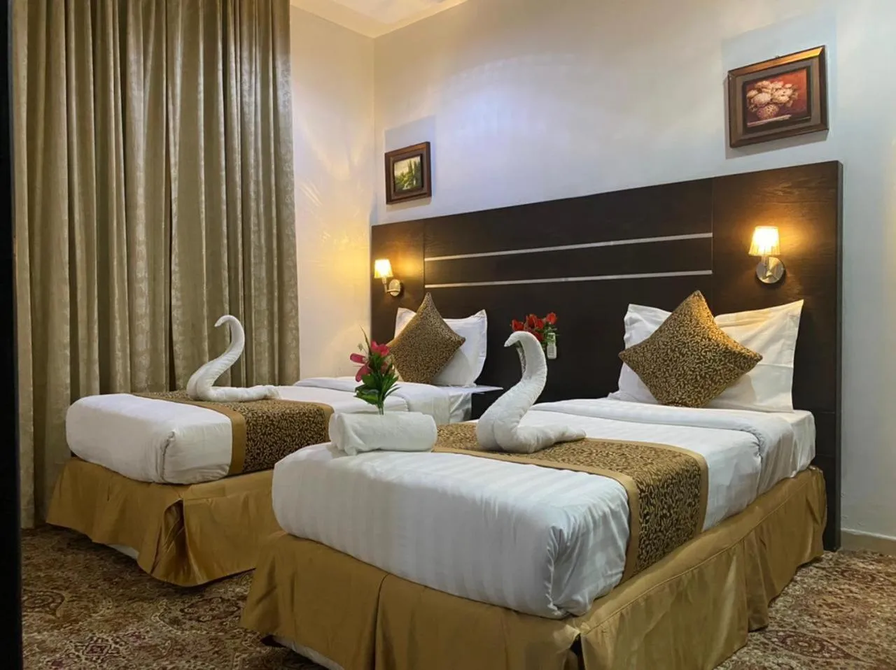 Bed in Rest Night Serviced Apartments - Al Nafal