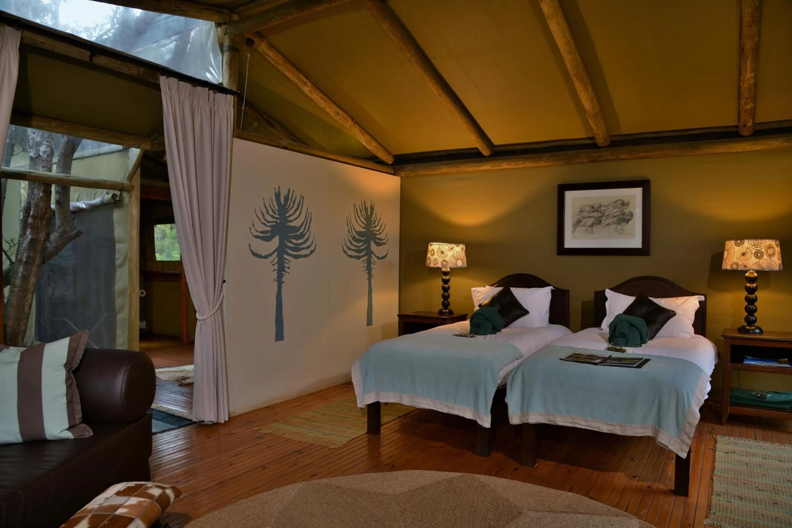 Photo of the whole room, Bed in Sibuya Game Reserve and Lodge
