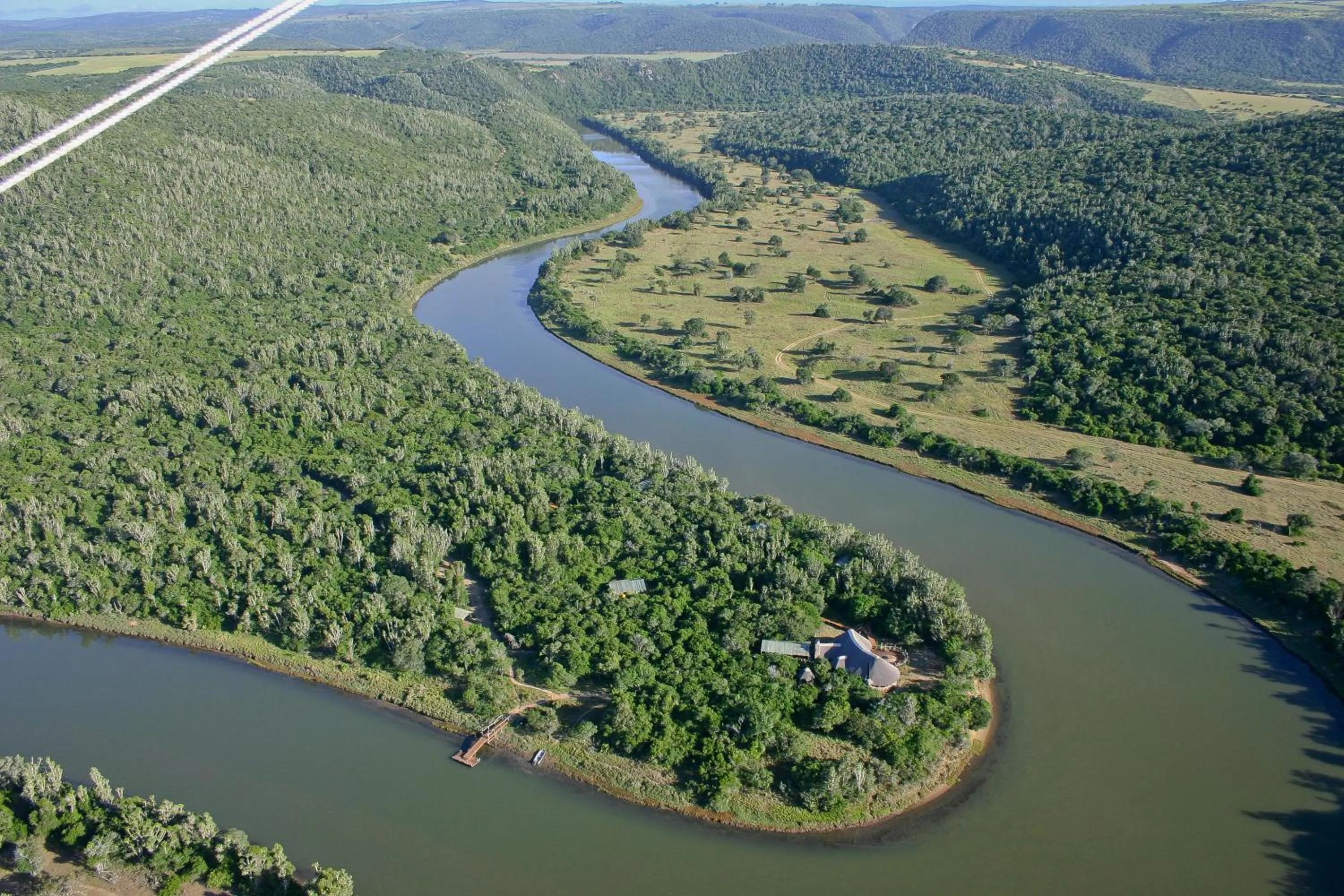 Bird's eye view in Sibuya Game Reserve and Lodge