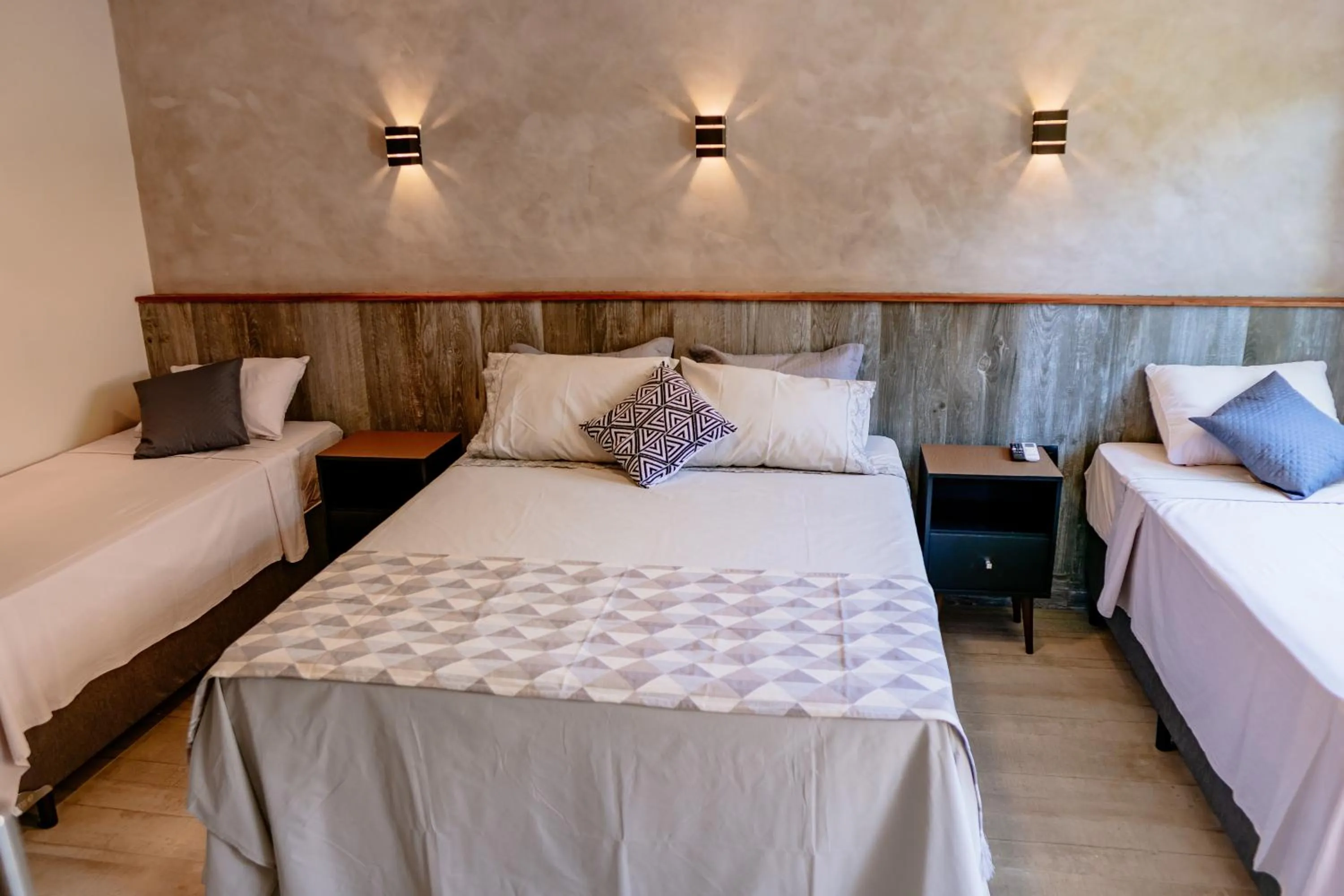 Bed in Pousada Novo Prado