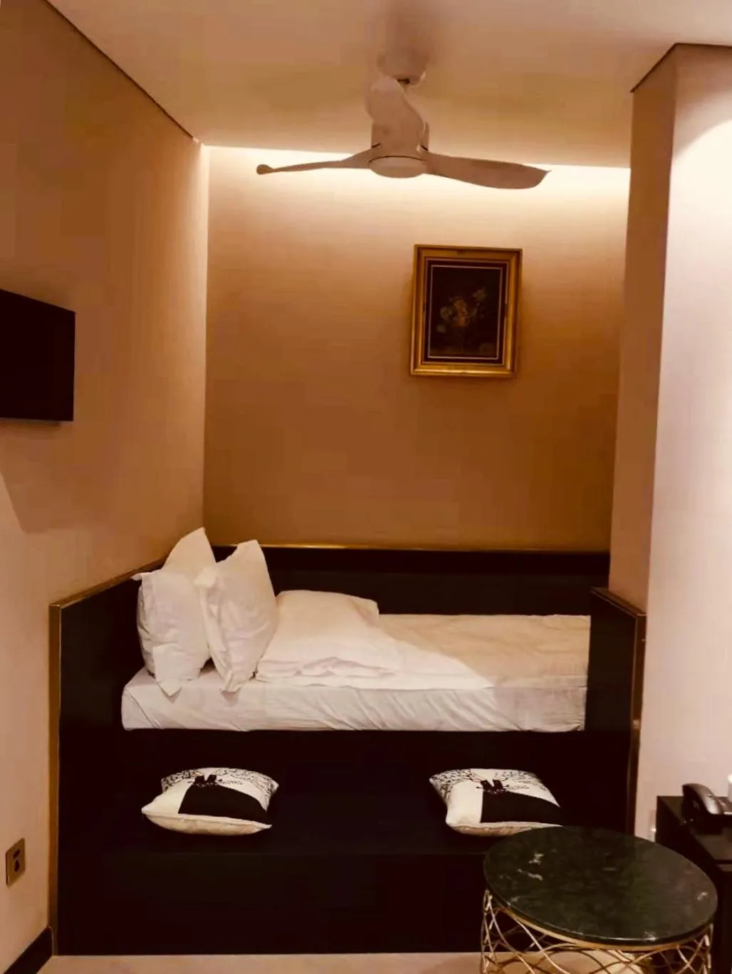 Bed in Moon and Chalice Boutique Hotel