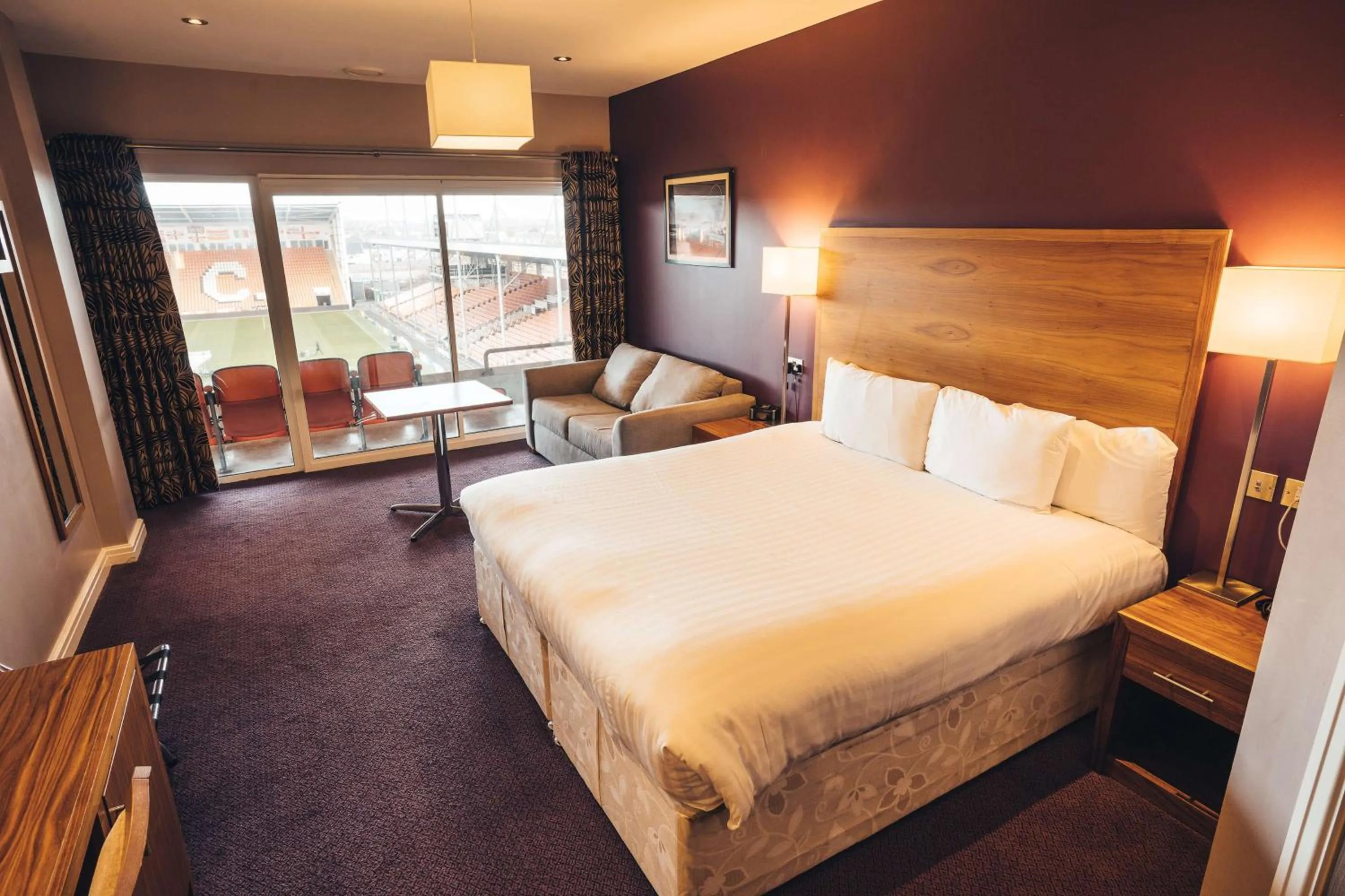 Bedroom, Bed in Blackpool Football Club Stadium Hotel, a member of Radisson Individuals
